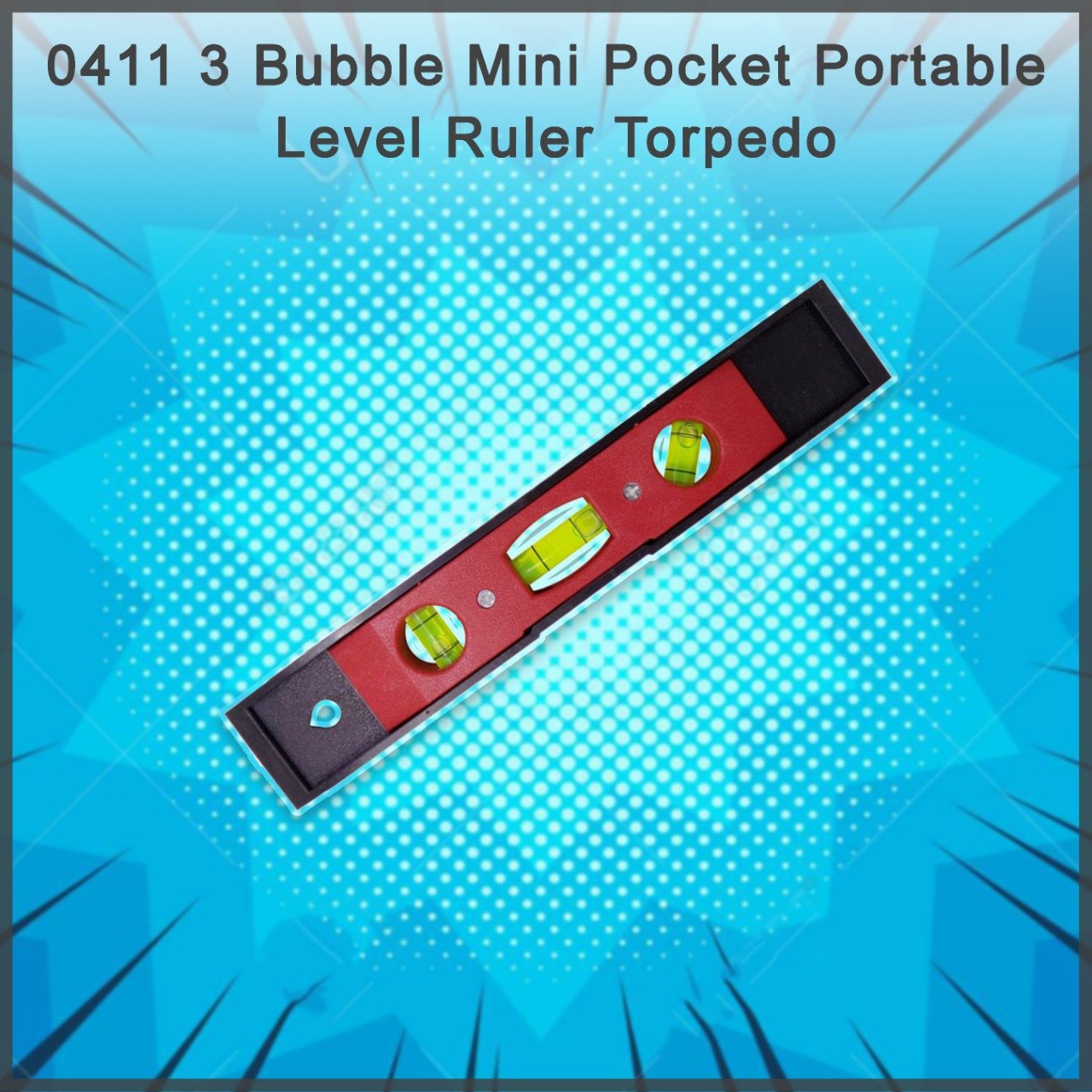 3 Bubble Mini Pocket Portable Level Ruler Torpedo - Happy Price - Image 1