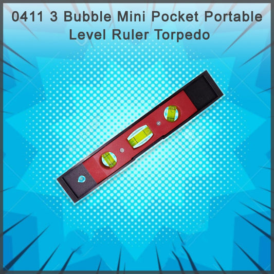 3 Bubble Mini Pocket Portable Level Ruler Torpedo - Happy Price - Image 1