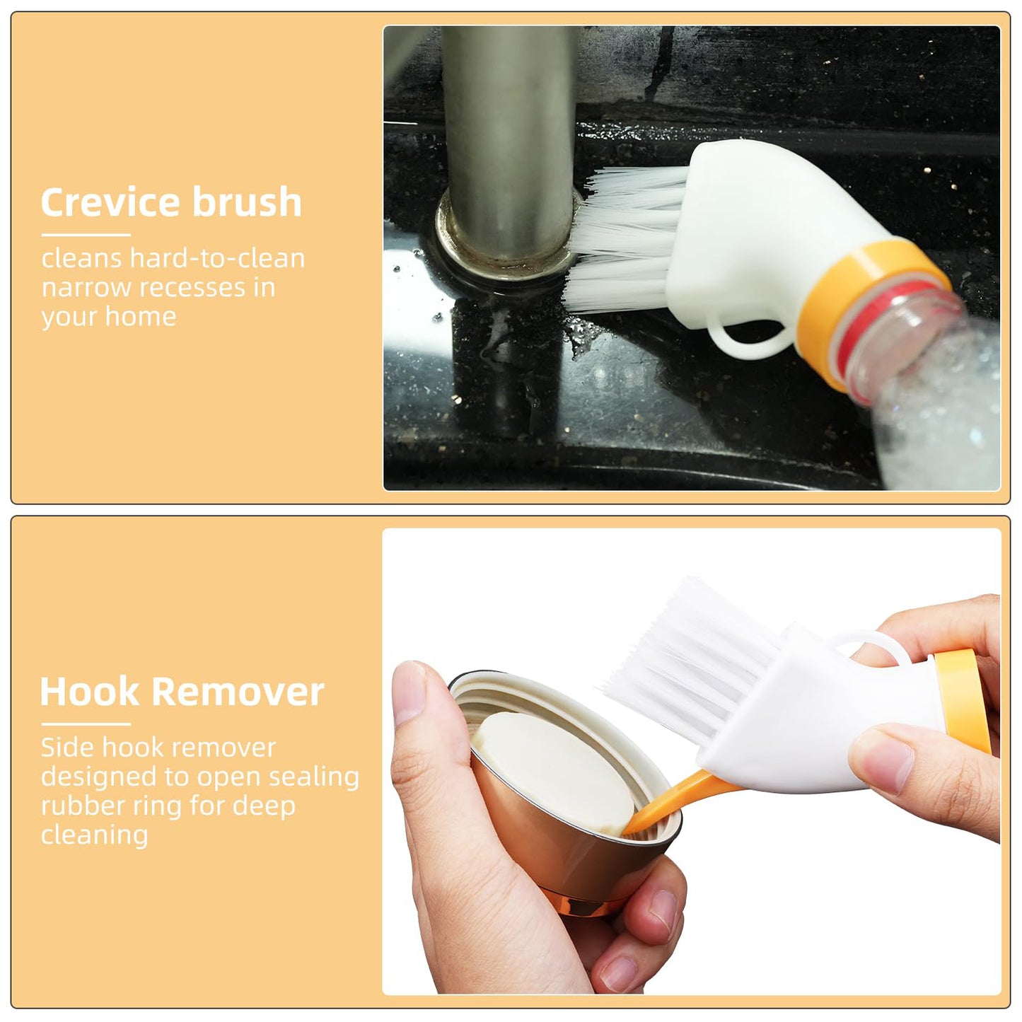 Multipurpose Bottle-attachable Cleaning Brush For Kitchen And Bathroom (1 Pc) - Happy Price - Image 3