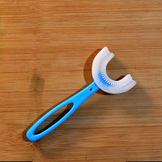 U-shaped Toothbrush For Kids Manual Whitening Toothbrush Silicone Brush Head For Kids Children Infant Toothbrush For 2-6 Years - Happy Price - Image 1