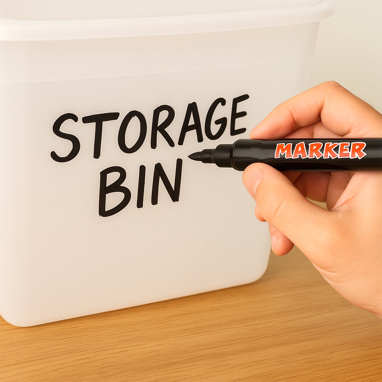 Premium Permanent Black Marker Pen Set (12 Pcs Set) - Happy Price - Image 7