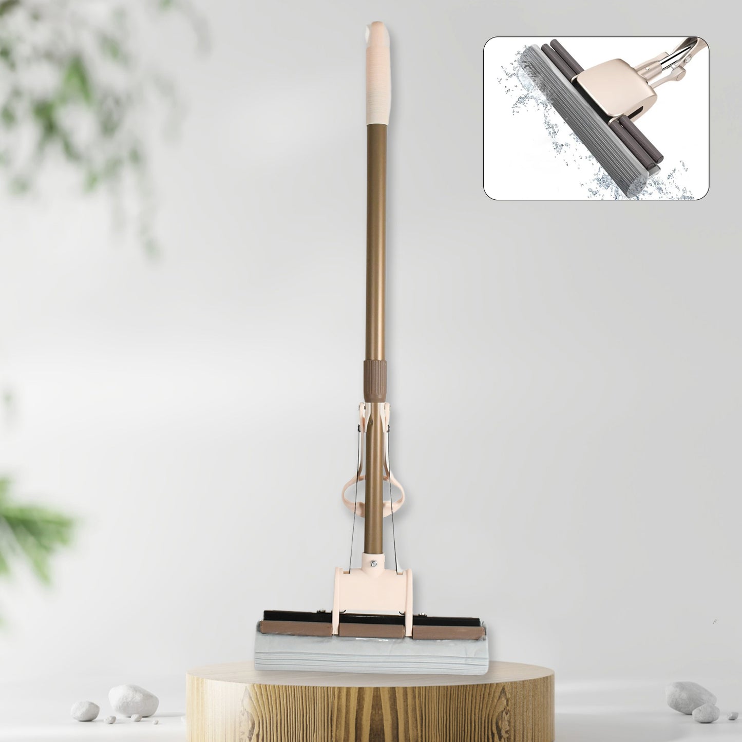 Sponge Mop Super Absorbent Sponge-head-self-cleaning Miracle-mop - Happy Price - Image 1