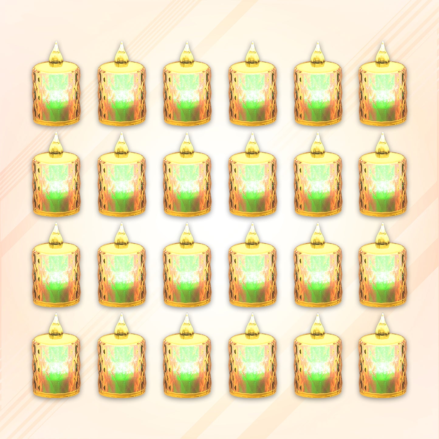 24 Pc Flameless And Smokeless Decorative Melting Candles Led Tea Light Candle Flickering Electronic Candle - Happy Price - Image 5