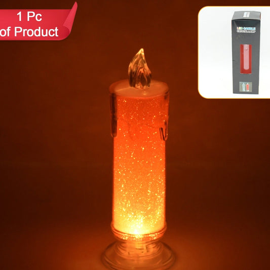 Red LED Flameless Candle Lamp - Battery Operated, Realistic Flickering Light (1 Pc) - Happy Price - Image 1