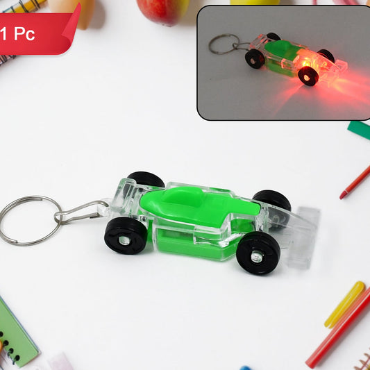 Cars Shape Keychain With On  Off Button Led Flashing Light (1 Pc) - Happy Price - Image 1