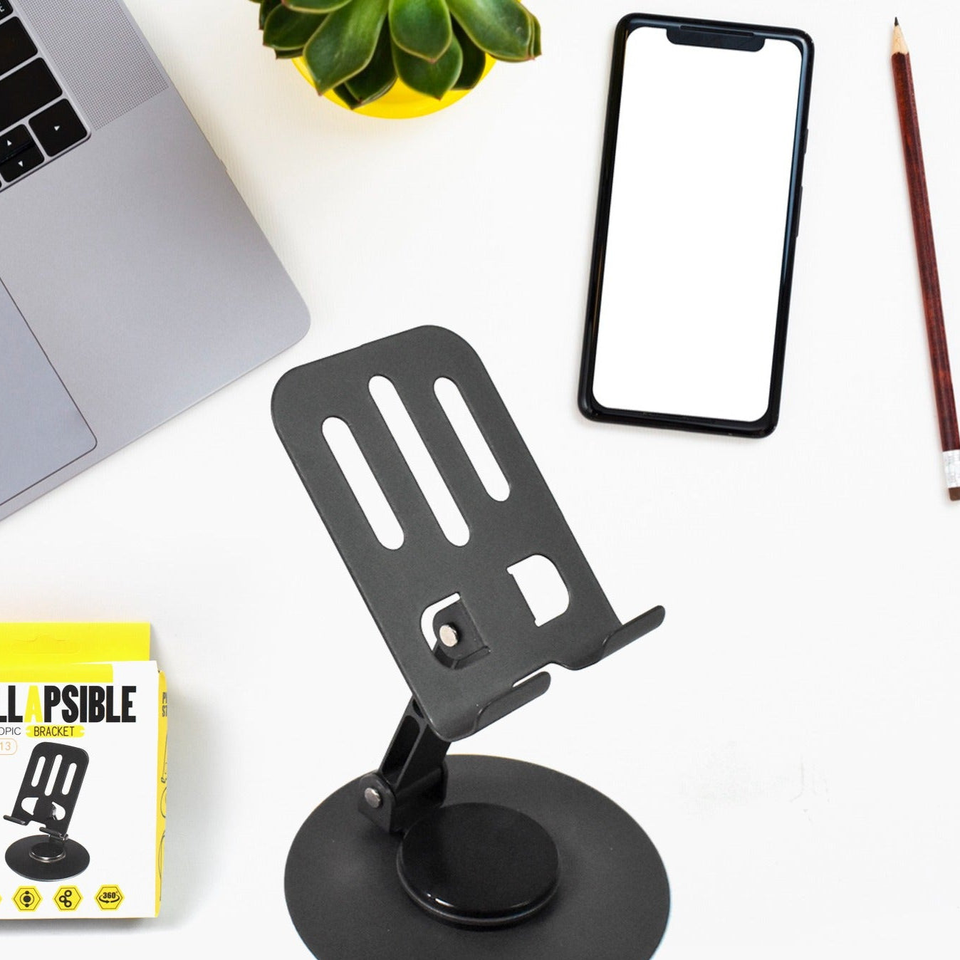 Mobile Stand Foldable  360 Rotatable Mobile Stand (1 Pc) - Happy Price - Image 1