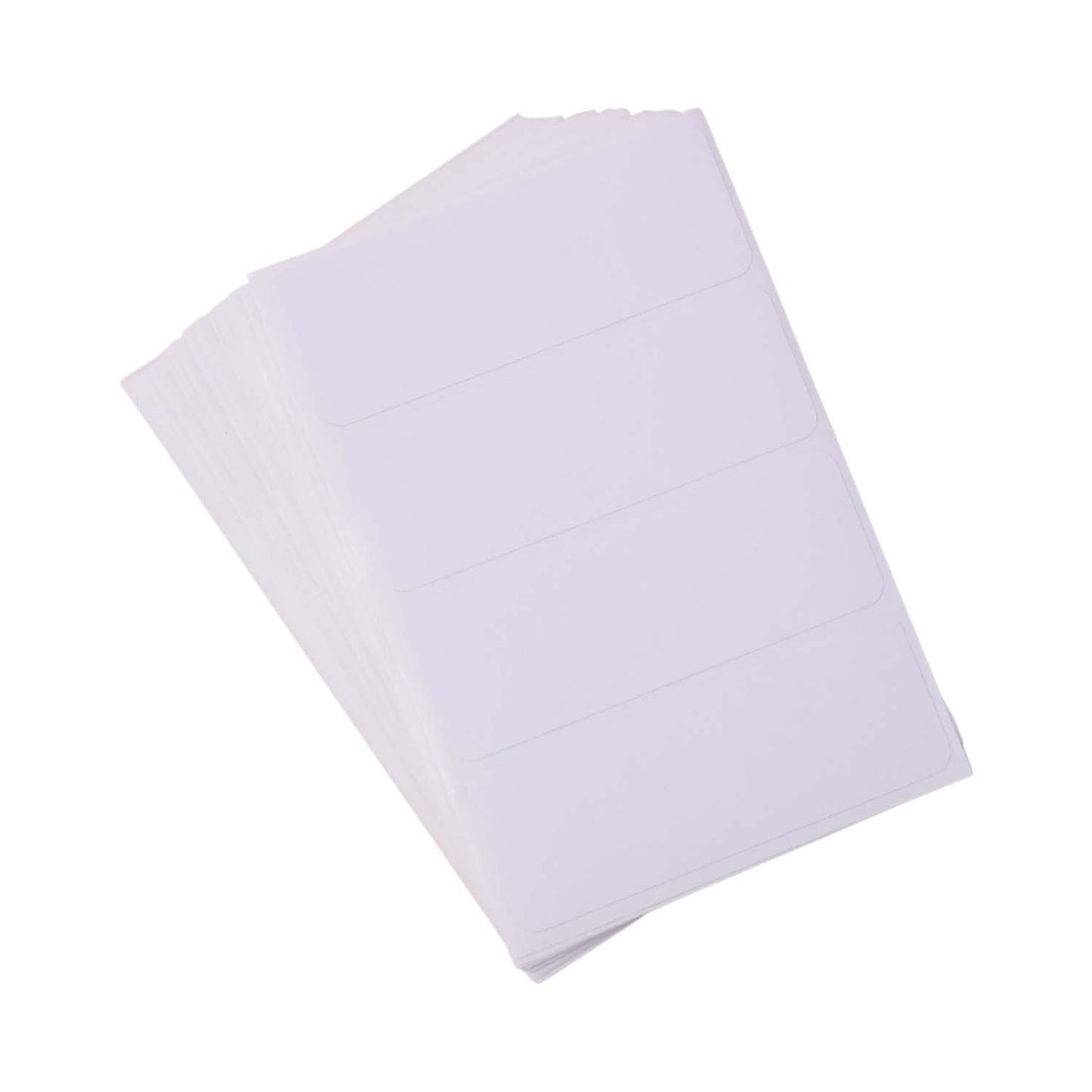 128 White Adhesive Labels - 1" x 2.75" All-Purpose Stickers for Home & Office - Happy Price - Image 4