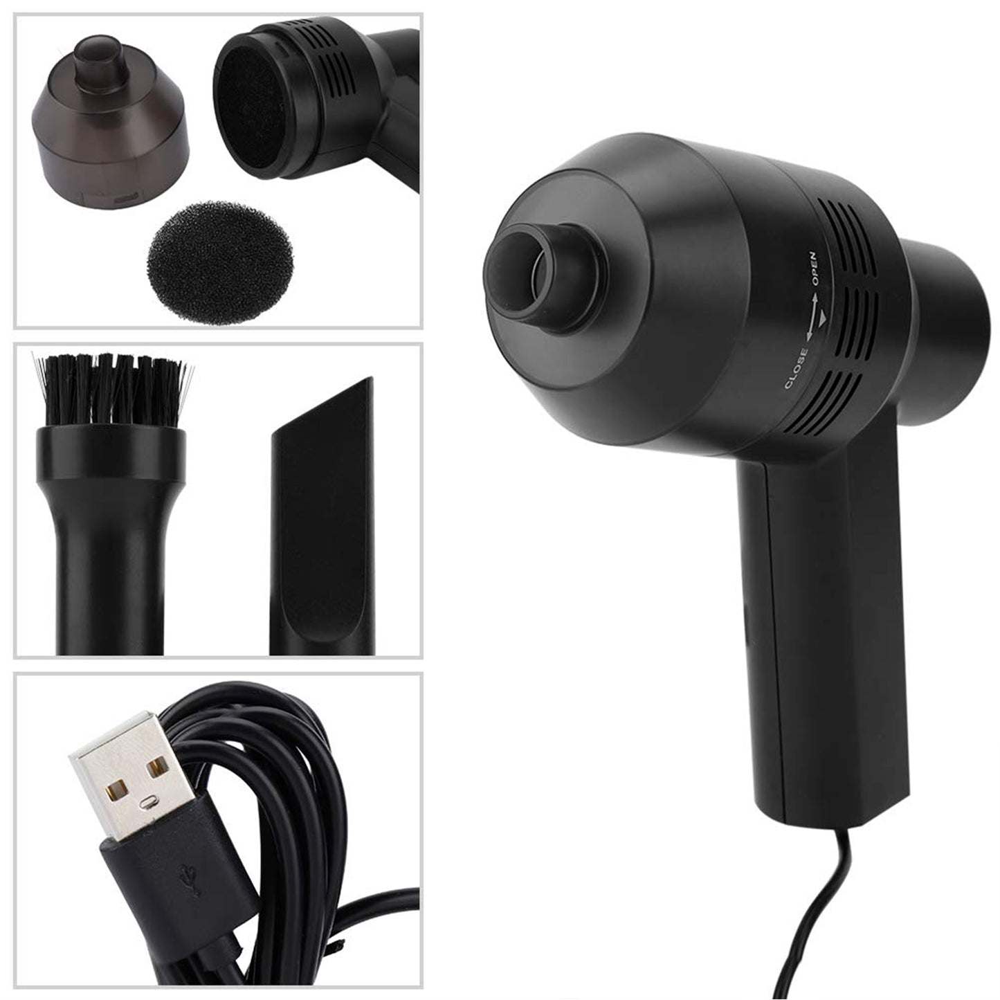 Mini Portable USB Vacuum Cleaner for Desks & Keyboards (1 Pc) - Happy Price - Image 6