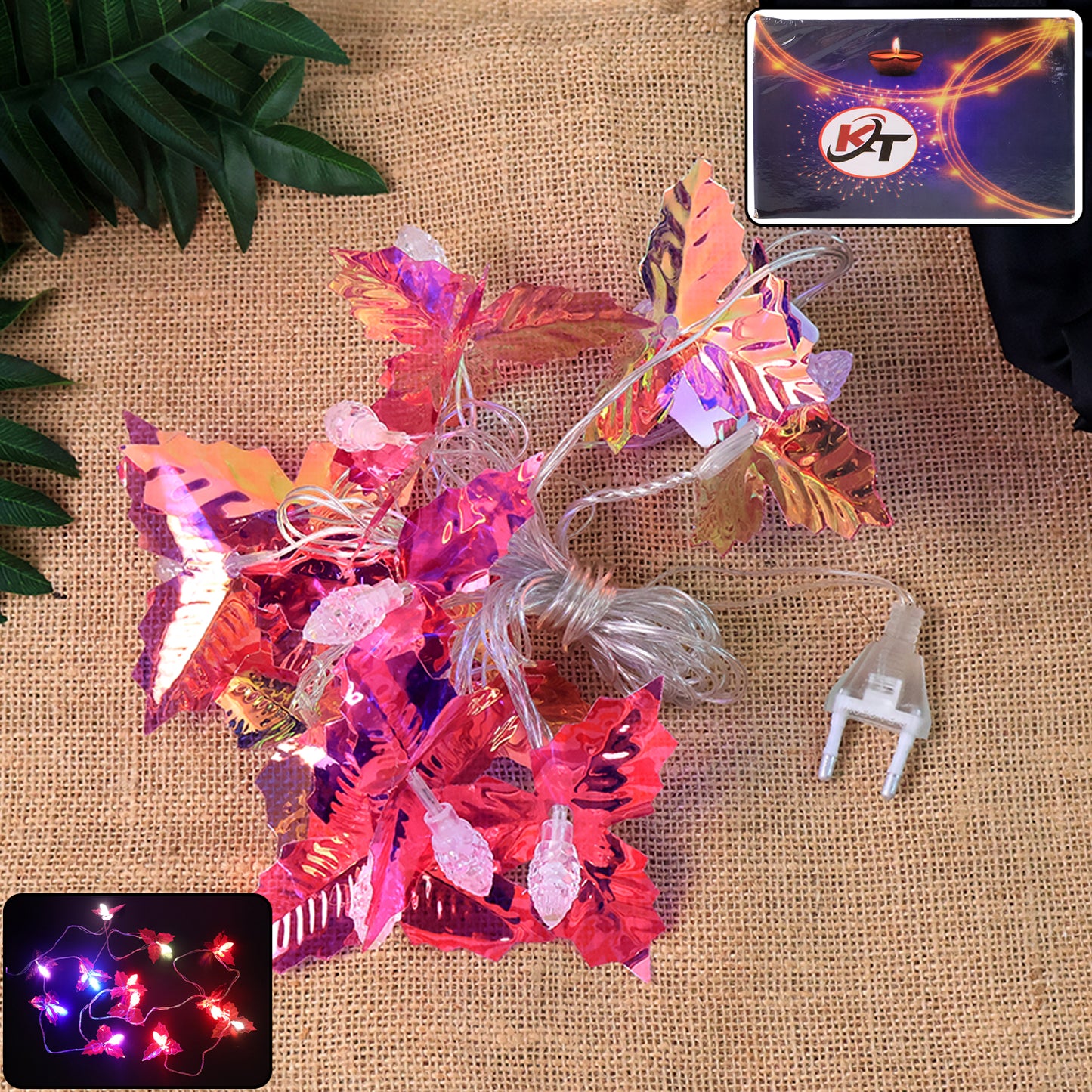 4 Meter LED Leaf String Lights - Multicolor Decorative Fairy Lights for Festivals & Home - Happy Price - Image 7