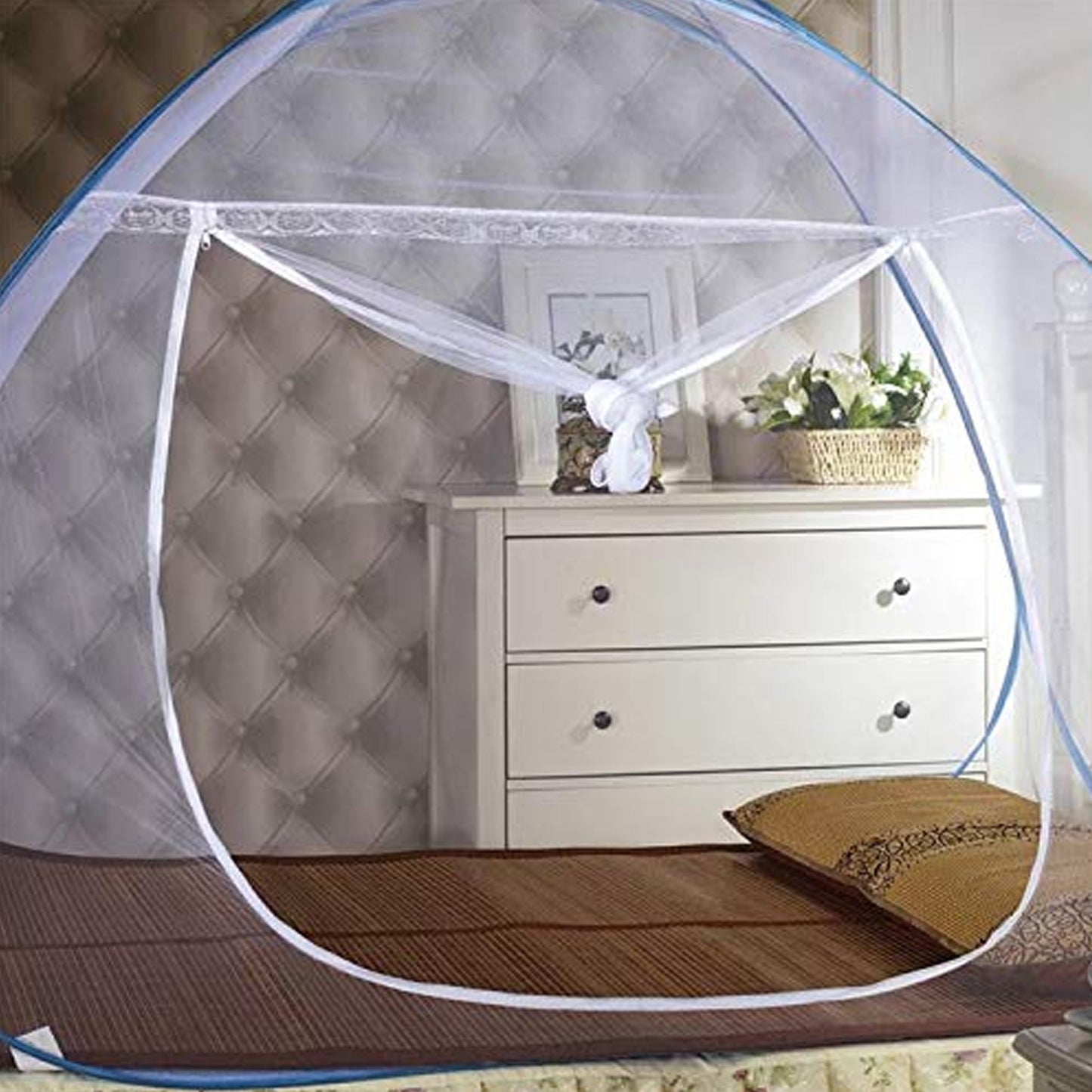 Premium Polyester Foldable Mosquito Net Tent (100 Cm Long  1 Pc) - Happy Price - Image 7