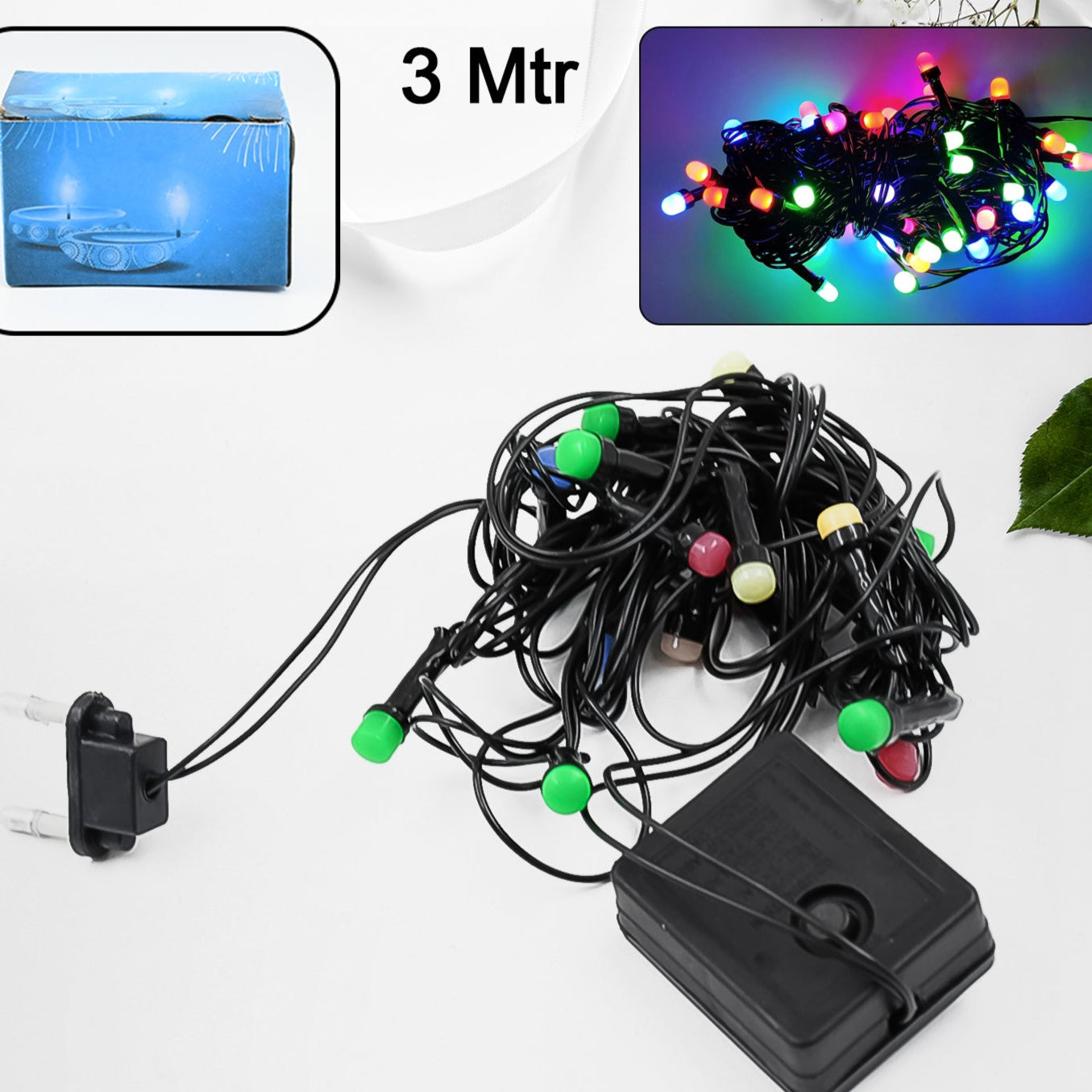 Home Decoration Diwali  Wedding Led String Light (16l 3 Mtr) - Happy Price - Image 1