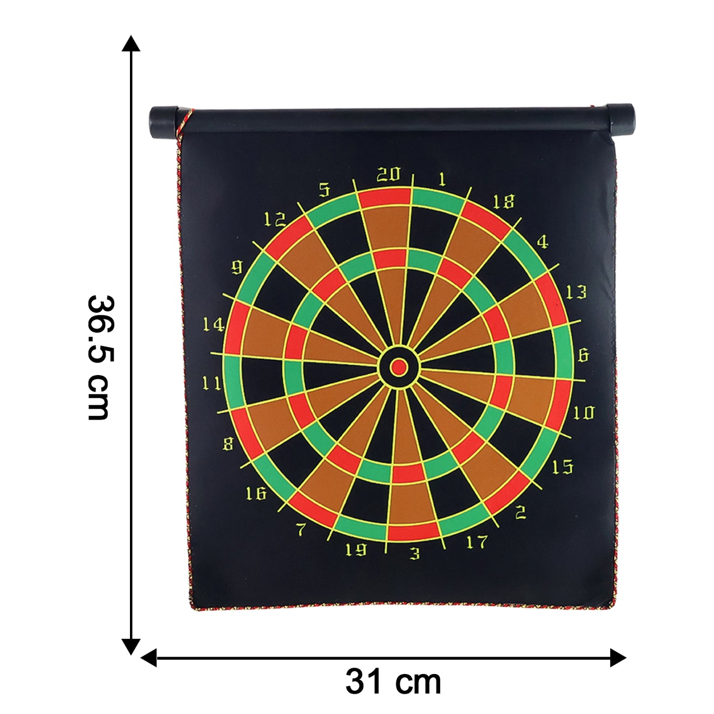 12-Inch Magnetic Roll-Up Dartboard Game Set with 4 Darts - Happy Price - Image 6