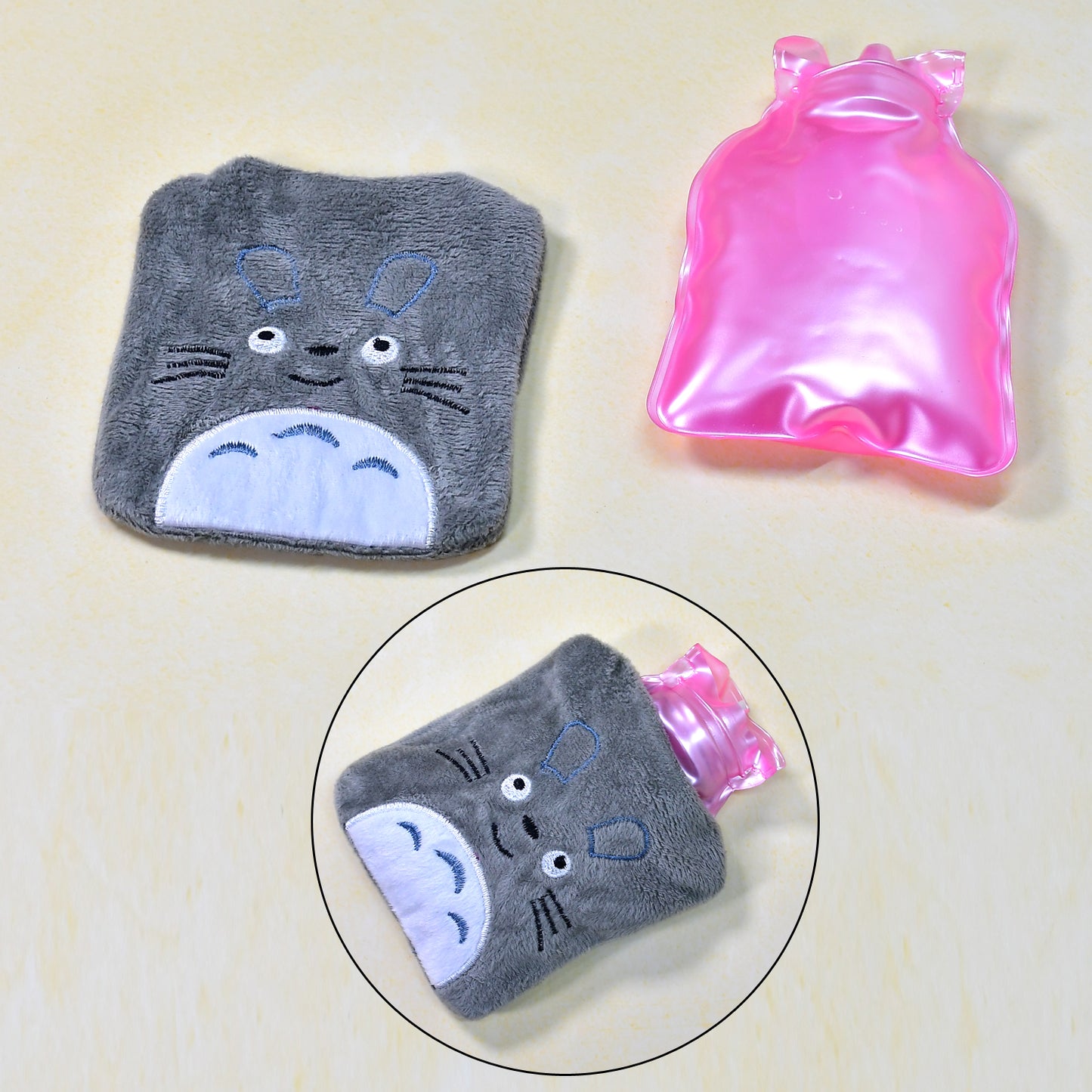 Totoro Cartoon Hot Water Bag Small Hot Water Bag With Cover For Pain Relief Neck Shoulder Pain And Hand Feet Warmer Menstrual Cramps. - Happy Price - Image 7