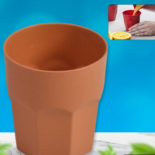 Plastic Tumblers Lightweight Cups  Glass Reusable Serving Drinking Cups (1 Pc) - Happy Price - Image 1