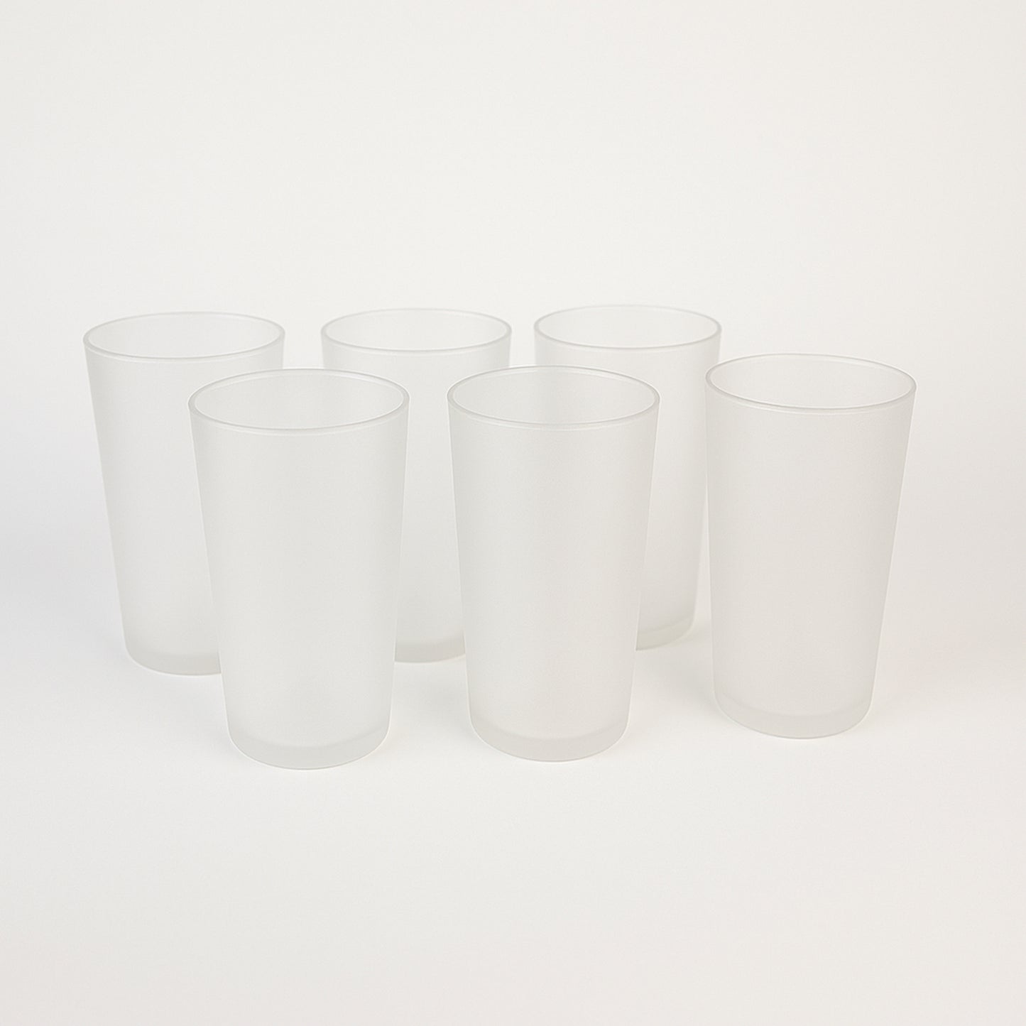 Matt Finish Glass Tumbler Set (Approx 300ml  6 Pc) - Happy Price - Image 2