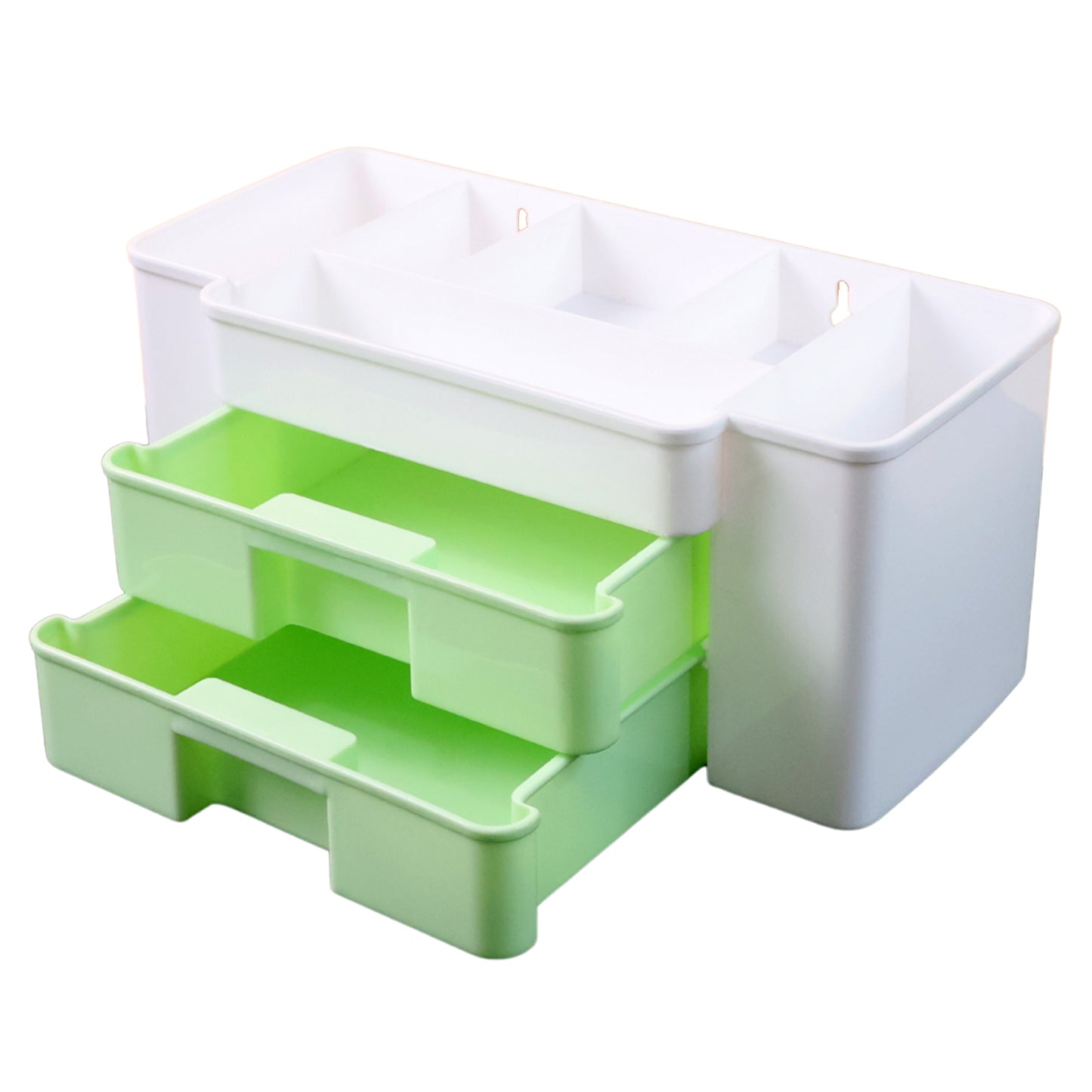 2-Layer Desktop Organizer with Drawers & Compartments - 1 Pc - Happy Price - Image 2
