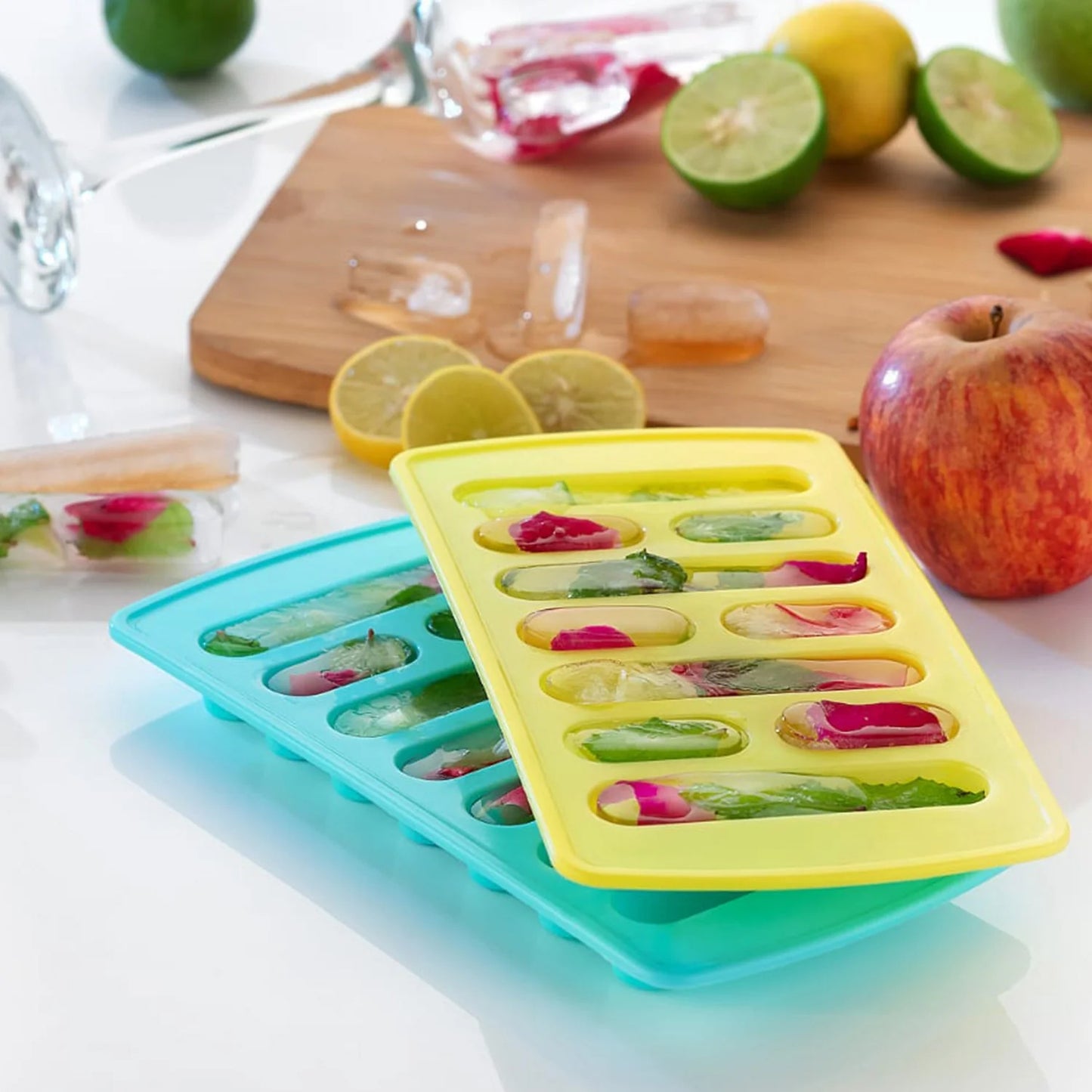 1 Pc Fancy Ice Tray Used Widely In All Kinds Of Household Places While Making Ices And All Purposes - Happy Price - Image 2