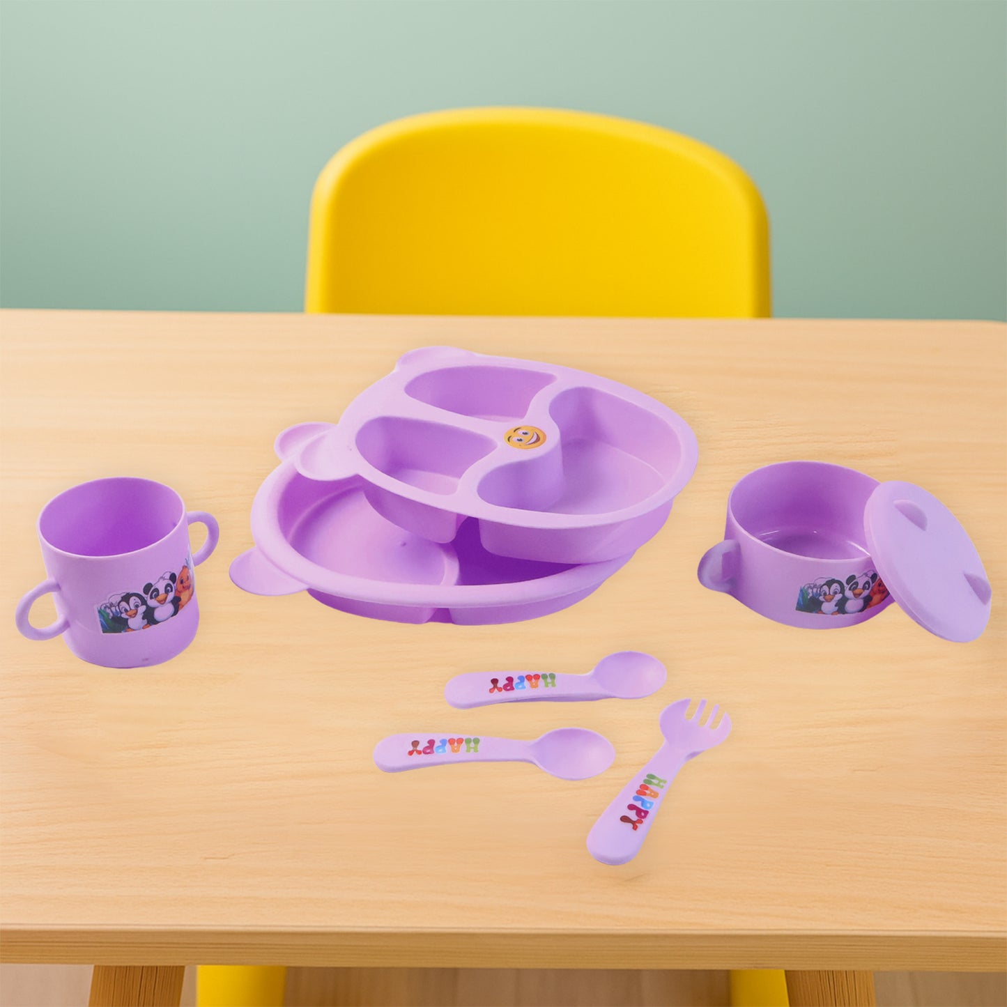 Cute Panda Kids Dining Set - 1 Set - Happy Price - Image 4