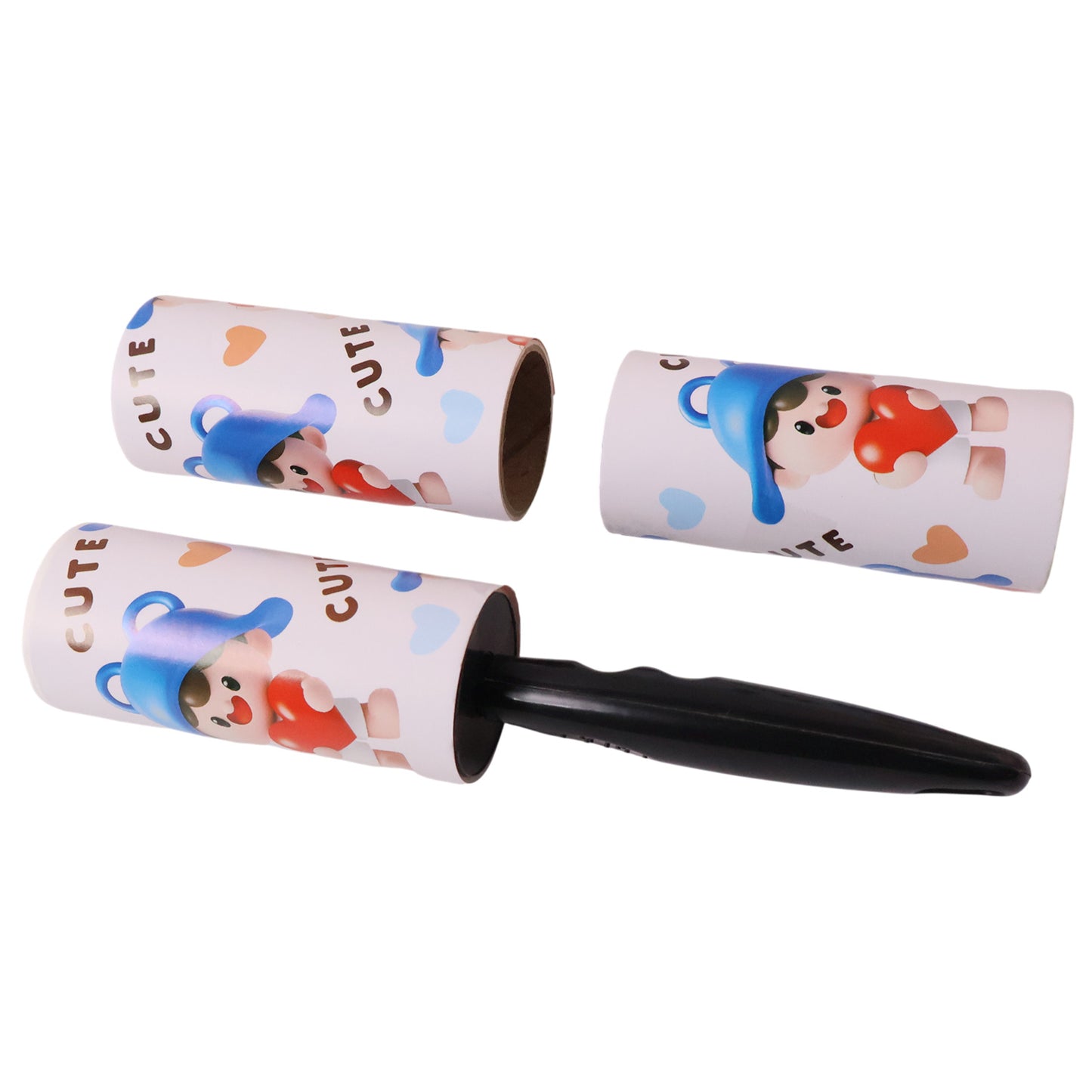 Reusable Lint Roller Set with Handle and 2 Refill Rolls for Fabric Cleaning - Happy Price - Image 4