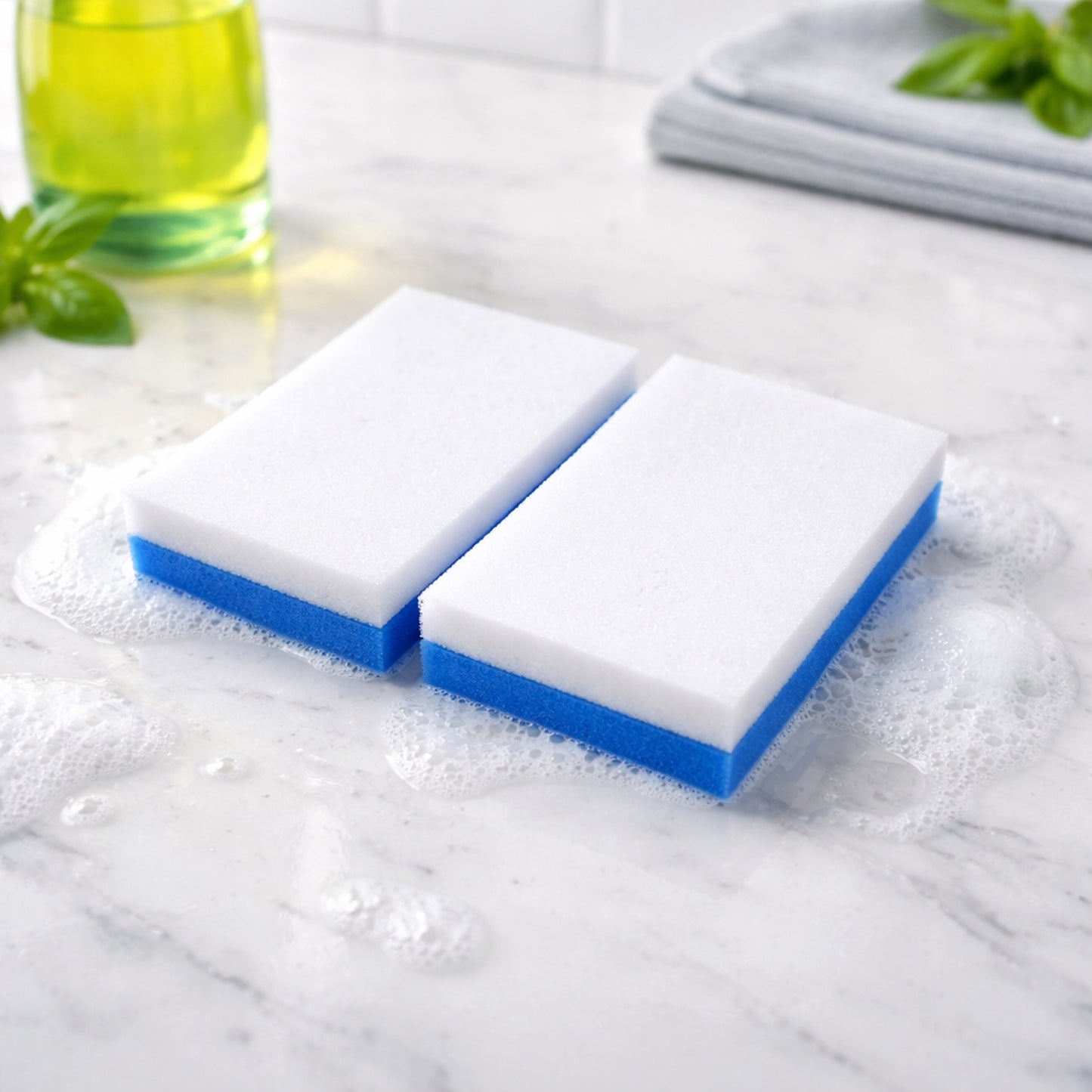 Dual Layer Cleaning Sponge Pads - 2 Piece Set for Kitchen & Home - Happy Price - Image 6