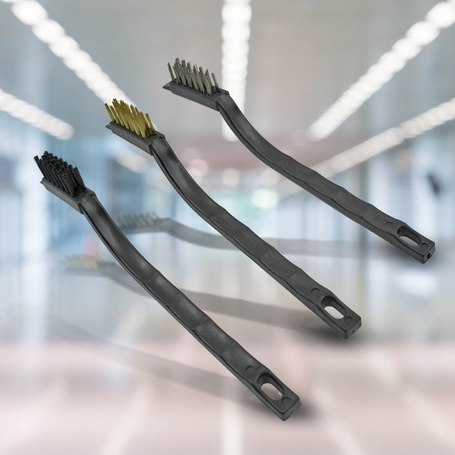 3pcs Mini Wire Brush Set (Steelnylonbrass Brush) - Happy Price - Image 4