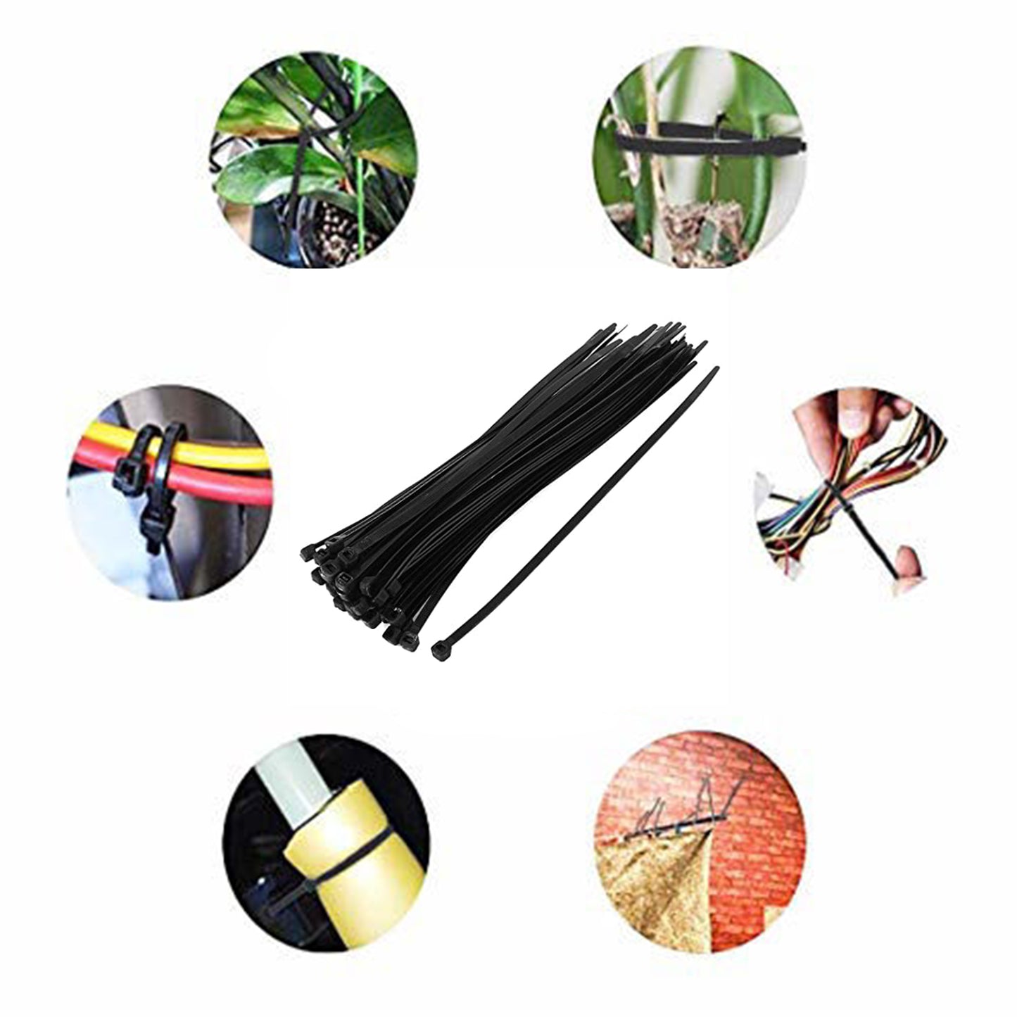 3x100mm Nylon Self Locking Cable Ties Heavy Duty Strong Zip Wire Tie. Pack Of 100pc - Happy Price - Image 7
