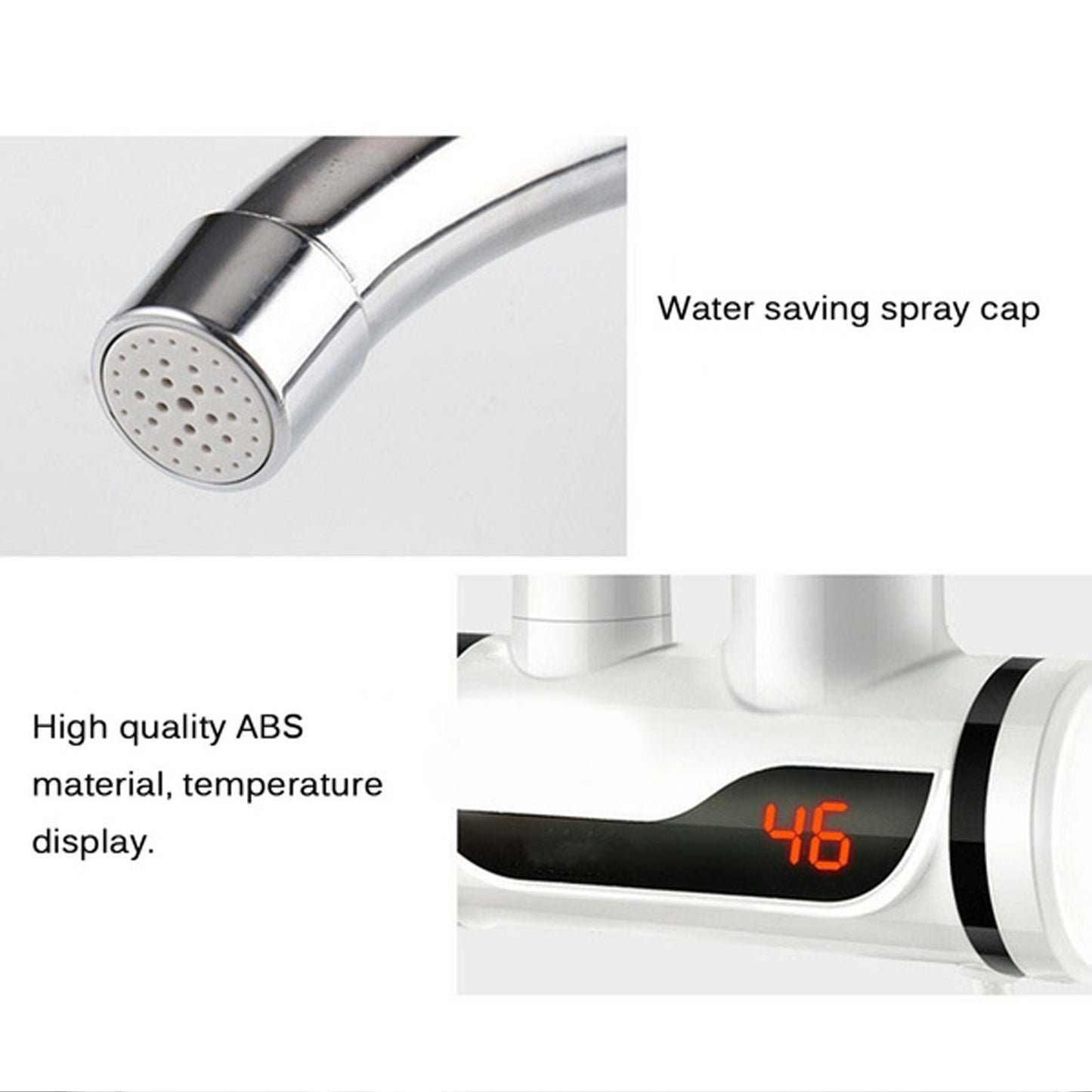 Stainless Steel Led Digital Display Instant Heating Electric Water Heater Faucet Tap - Happy Price - Image 4