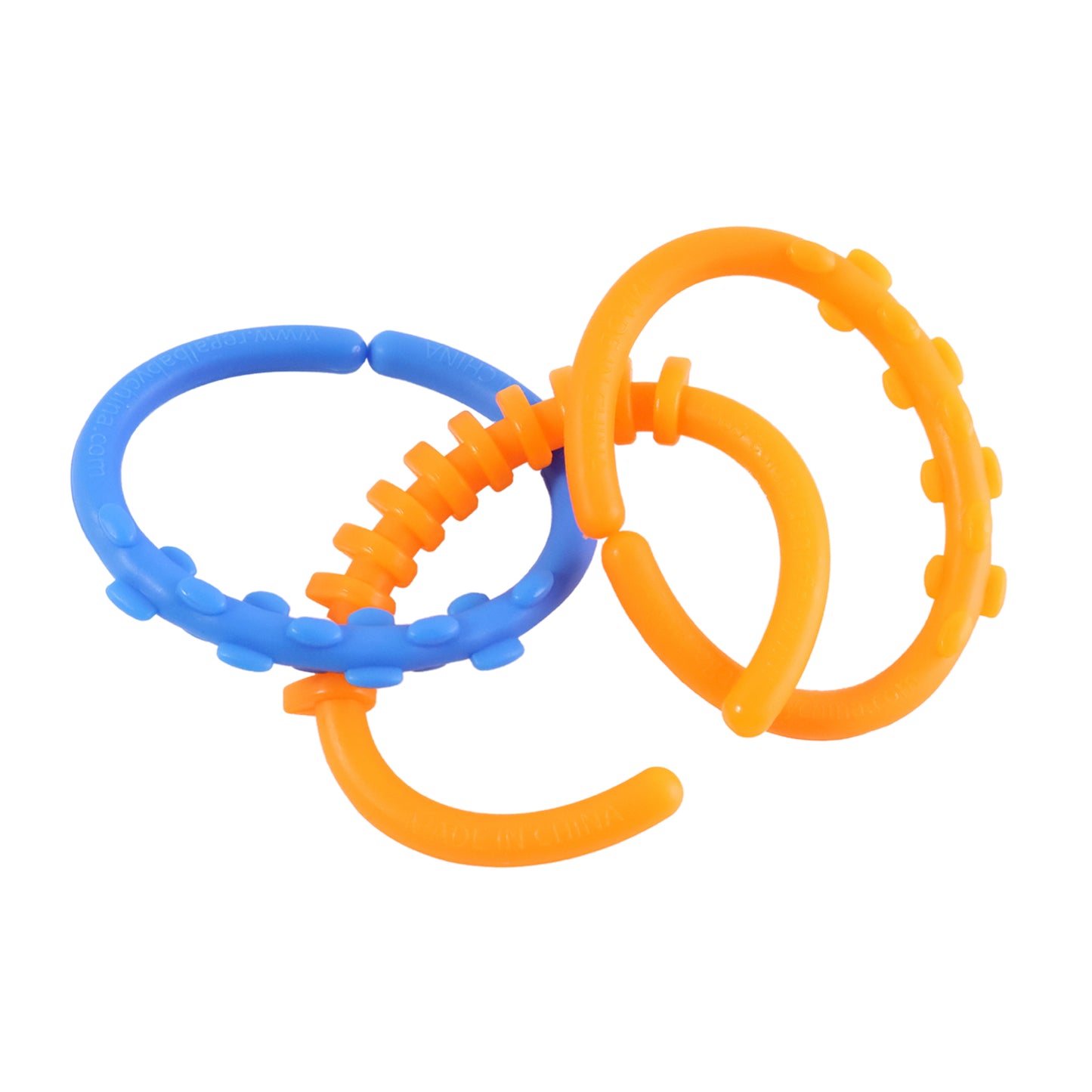 Baby Learning Links Toy Set - 3 Pcs Educational Interlocking Rings with Box - Happy Price - Image 5