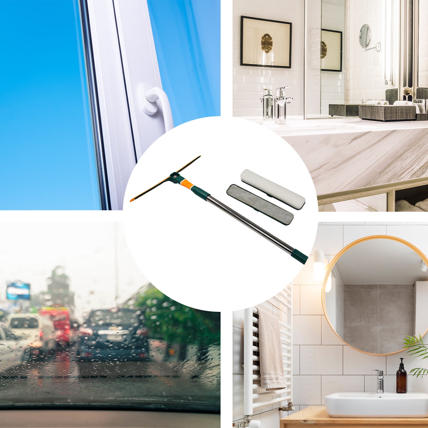3 In 1 Glass Wiper Used In All Kinds Of Household And Official Places For Cleaning And Wiping Of Floors Glasses And Dust Etc. - Happy Price - Image 7