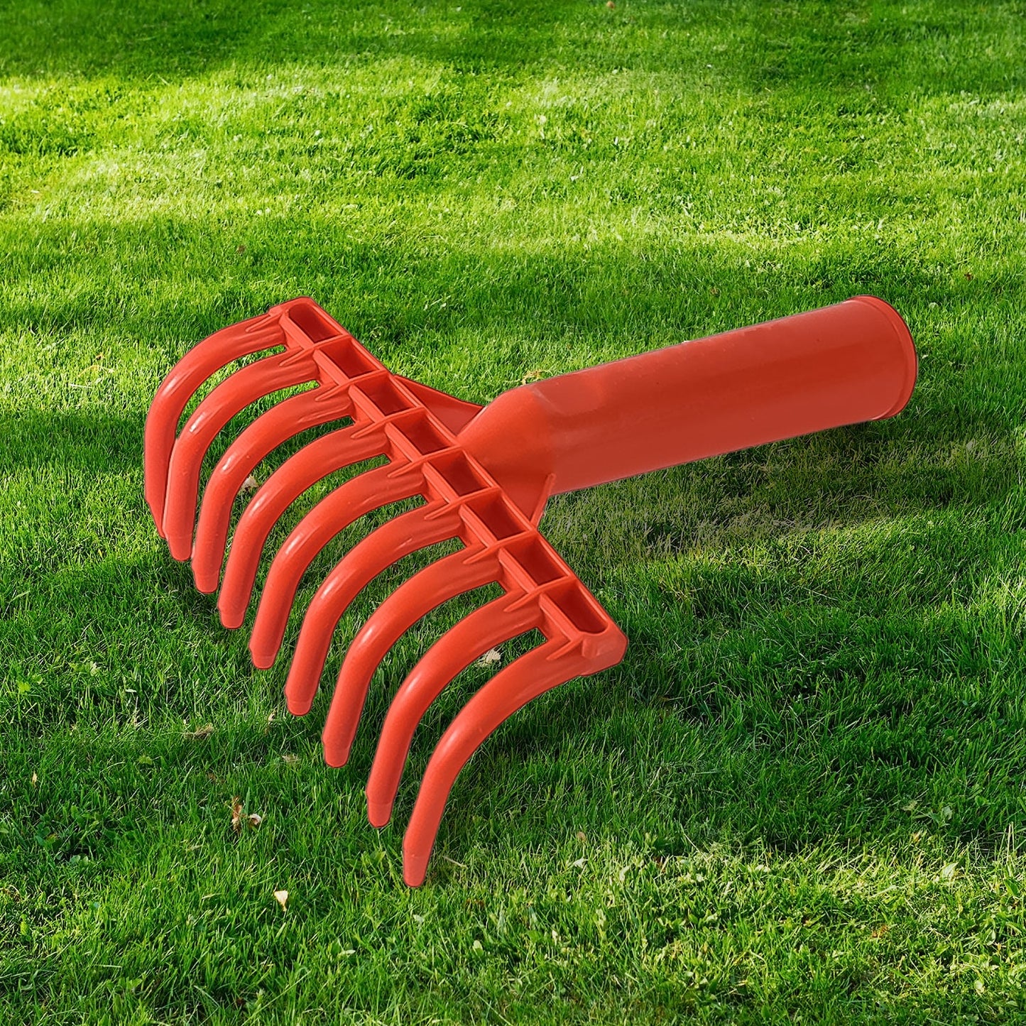 Heavy Duty Plastic Garden Hand Rake  9-tooth Cultivator Tool (1 Pc) - Happy Price - Image 6