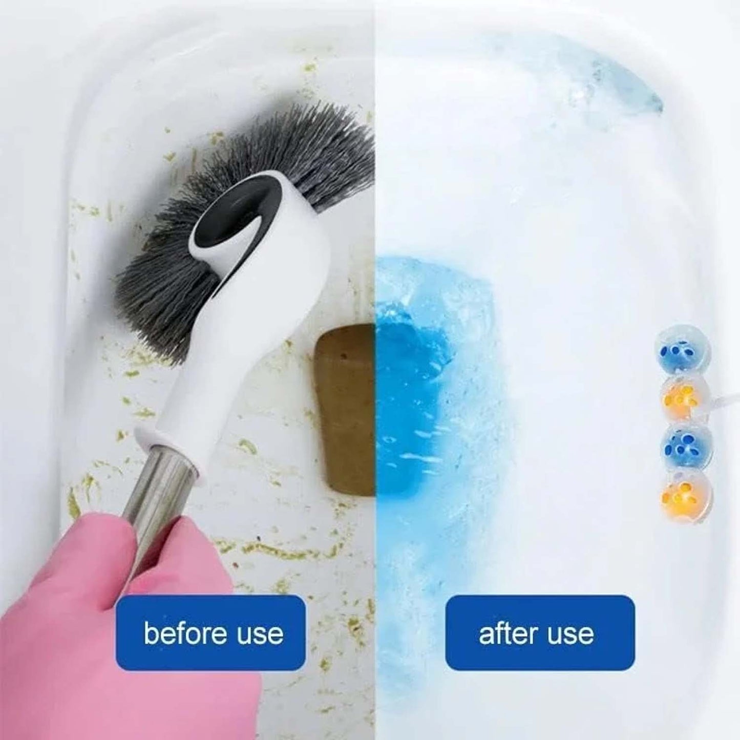 Automatic Toilet Bowl Cleaning Balls - 3 Pack for Freshness & Hygiene - Happy Price - Image 5