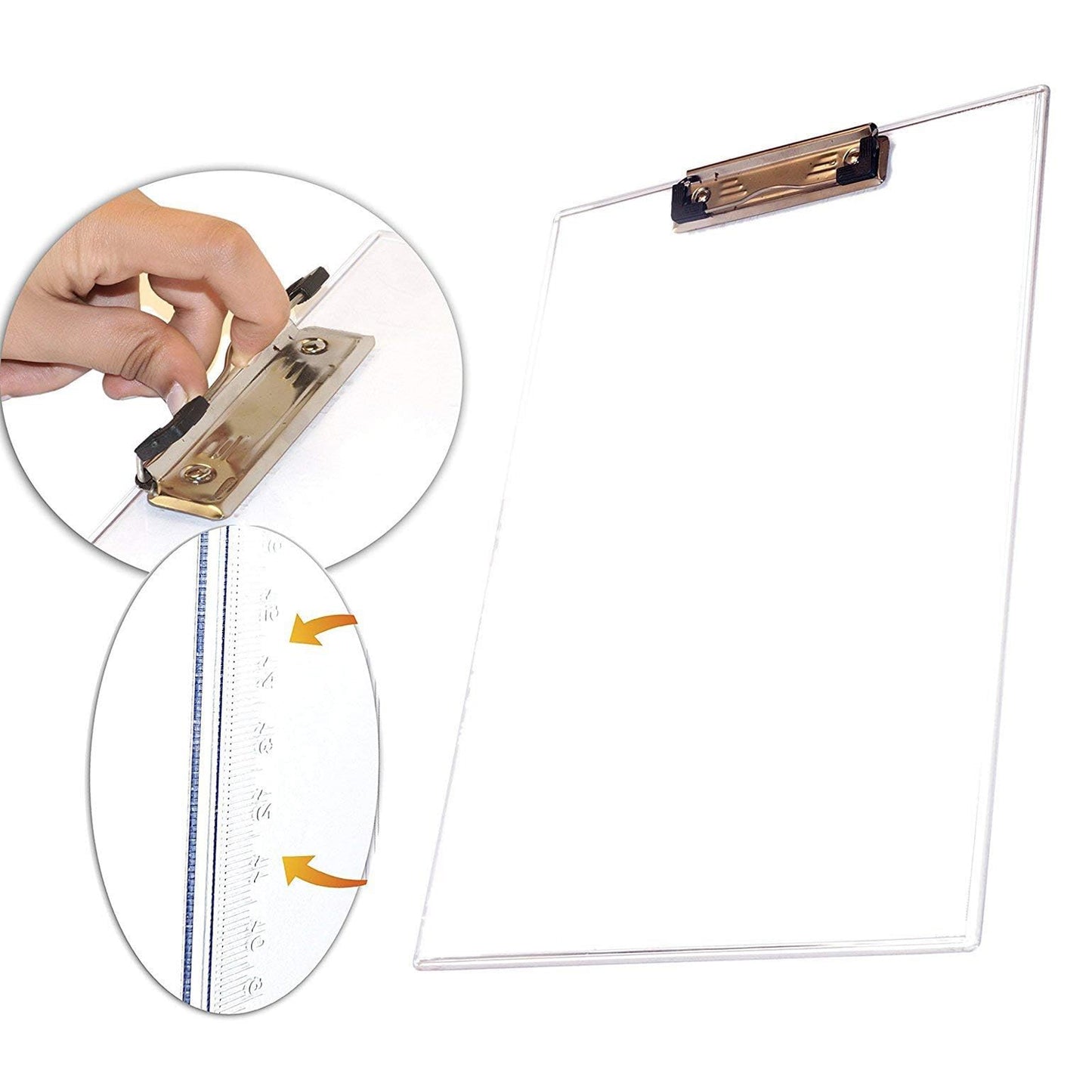 Transparent Unbreakable Exam Pad with Scale - A4 Size Writing Board for Students - Happy Price - Image 4