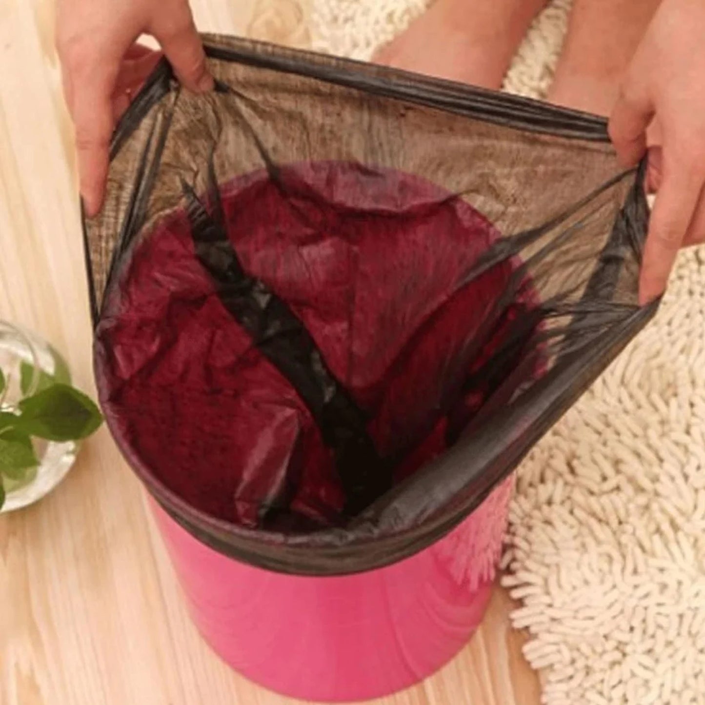 Disposable Eco-friendly Garbage  Trash Bag (8 Pcs Set) - Happy Price - Image 6