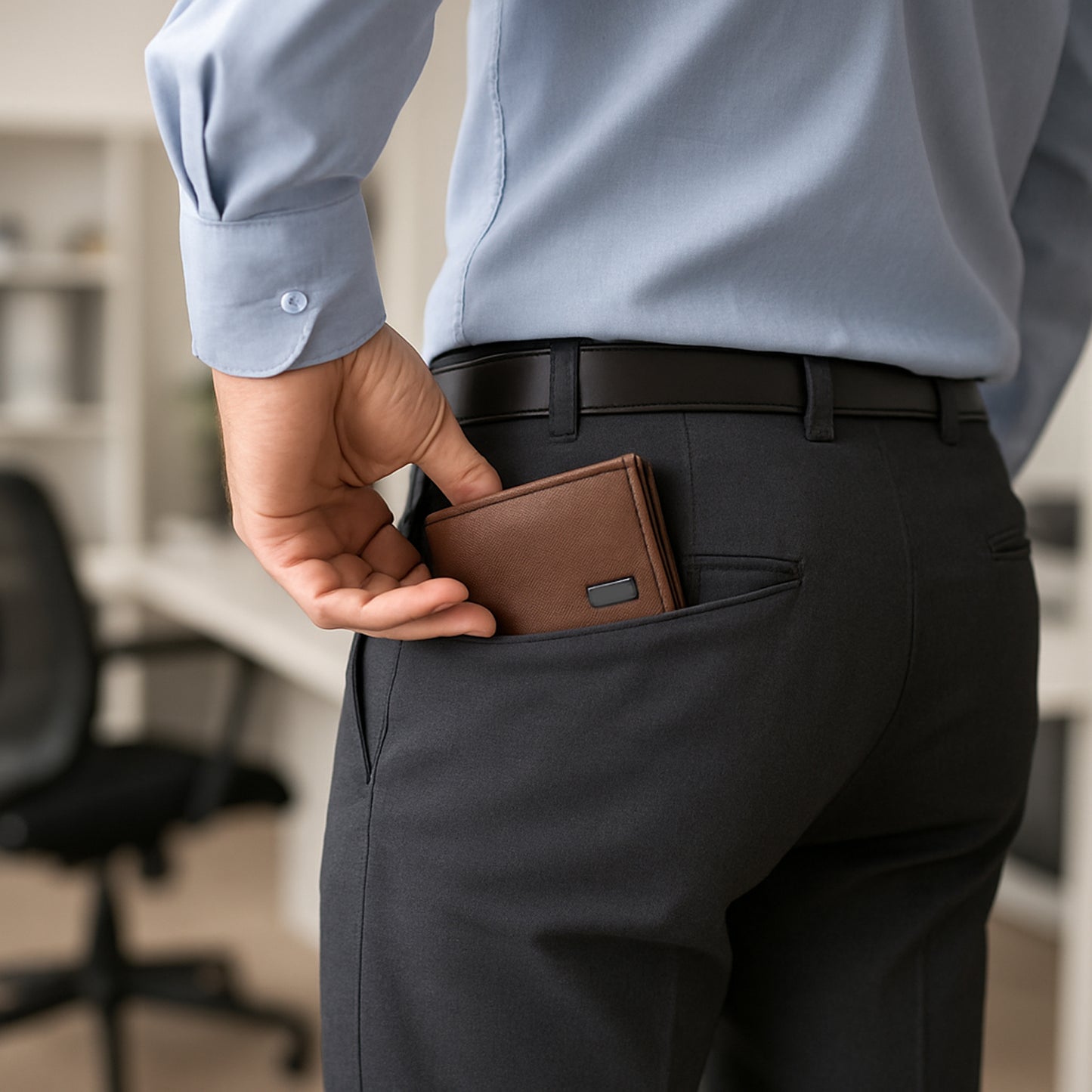 Classic Bi-Fold Gents Wallet (1 Pc) - Slim Design with Card Slots & Currency Pockets - Happy Price - Image 3