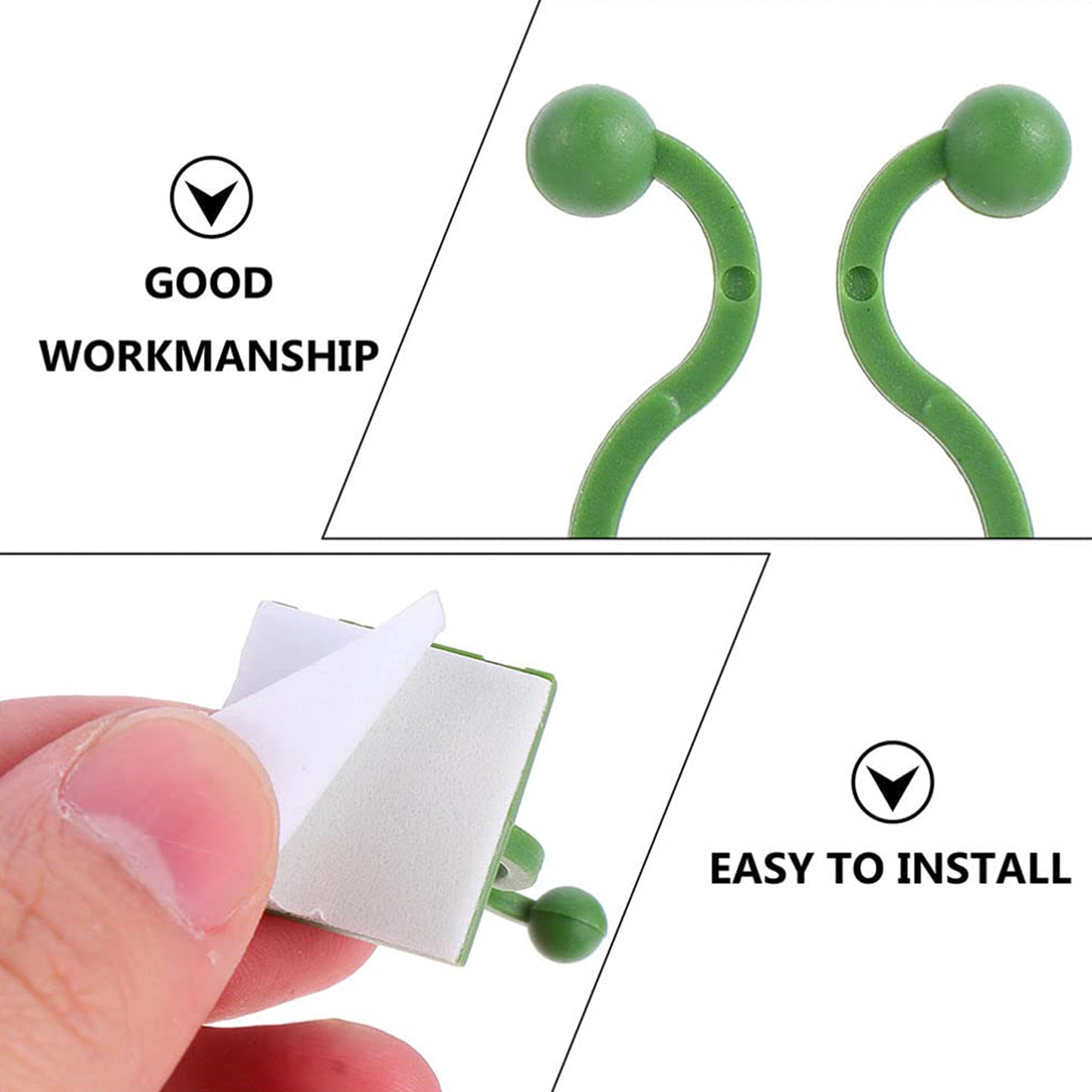 Plant Climbing Wall Fixture Clip Self-adhesive Hook (200 Pcs Set) - Happy Price - Image 6