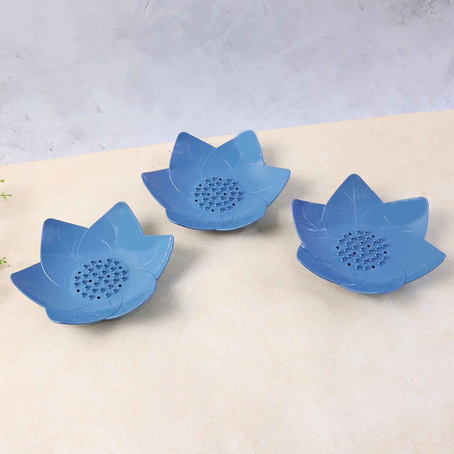 3-Piece Lotus Flower Soap Holder Set for Bathroom & Kitchen - Happy Price - Image 5