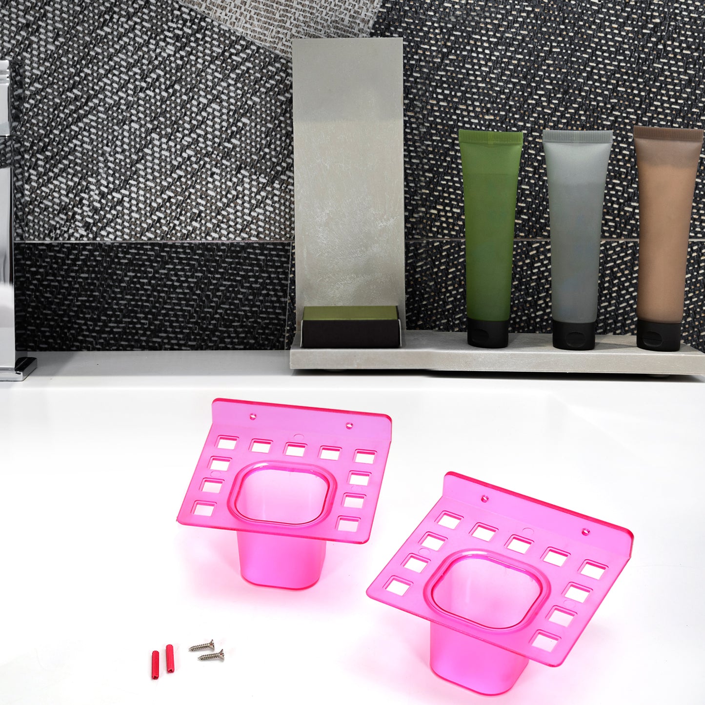 2in1 Tumbler Dish   Toothbrush Holder ( 2 Pcs Pack ) - Happy Price - Image 4