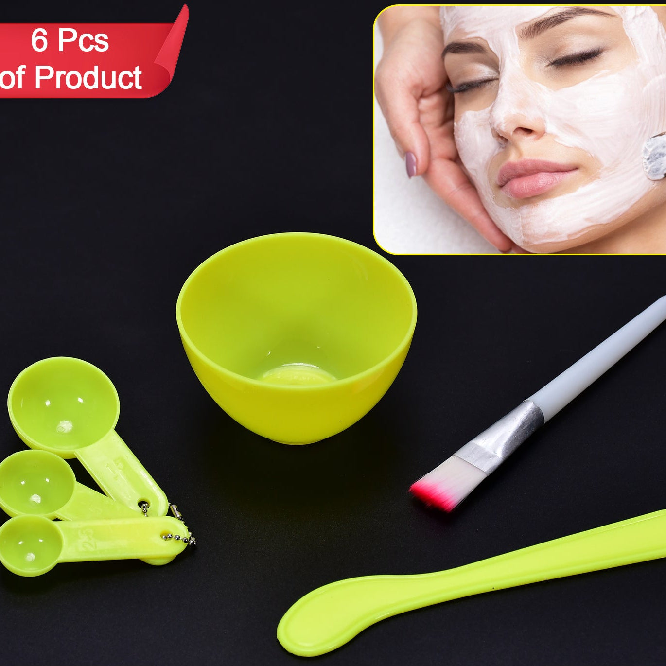 6 Piece DIY Facial Mask Mixing Bowl Set for Home Spa - Happy Price - Image 1