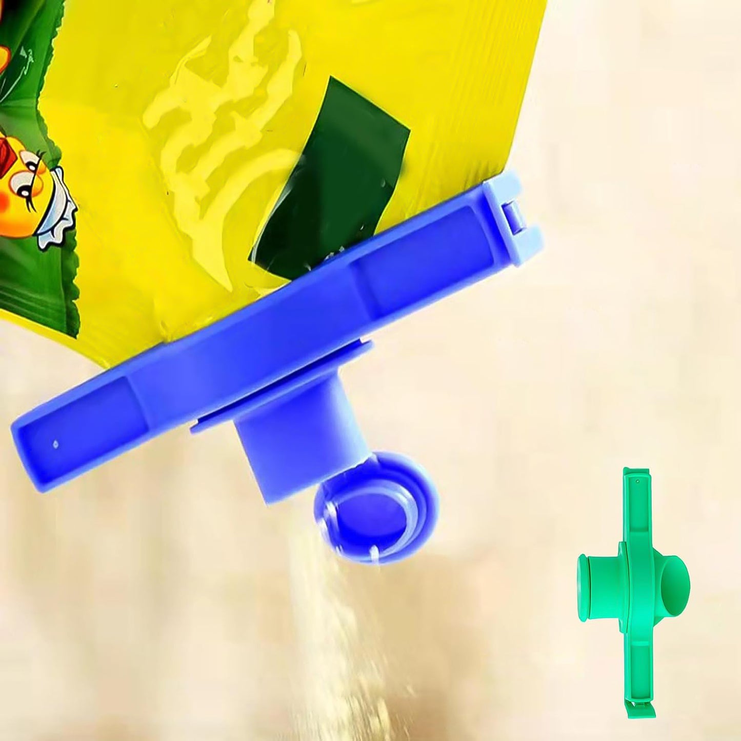 4 Pcs Pouch Sealer Clip with Pouring Spout - Reusable Bag Dispenser for Kitchen Groceries - Happy Price - Image 6