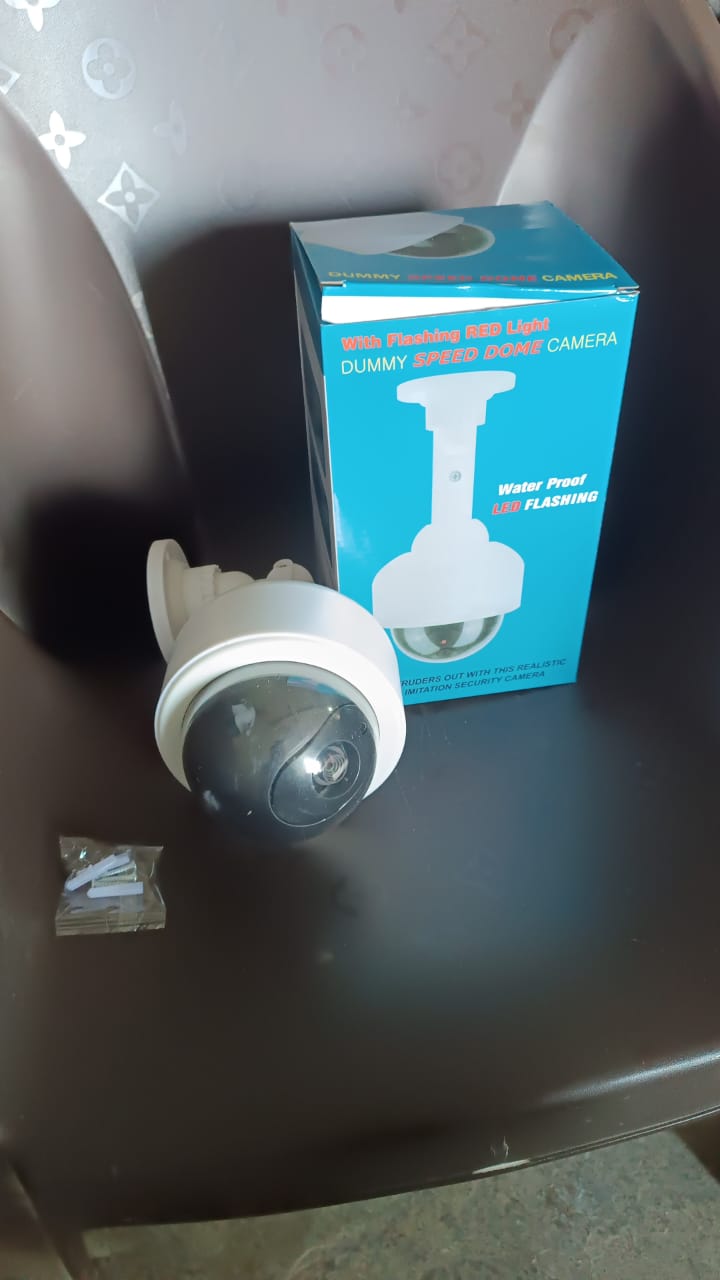 Realistic Dummy CCTV Camera with Flashing Red LED - Indoor/Outdoor Security Deterrent (1 Pc) - Happy Price - Image 7