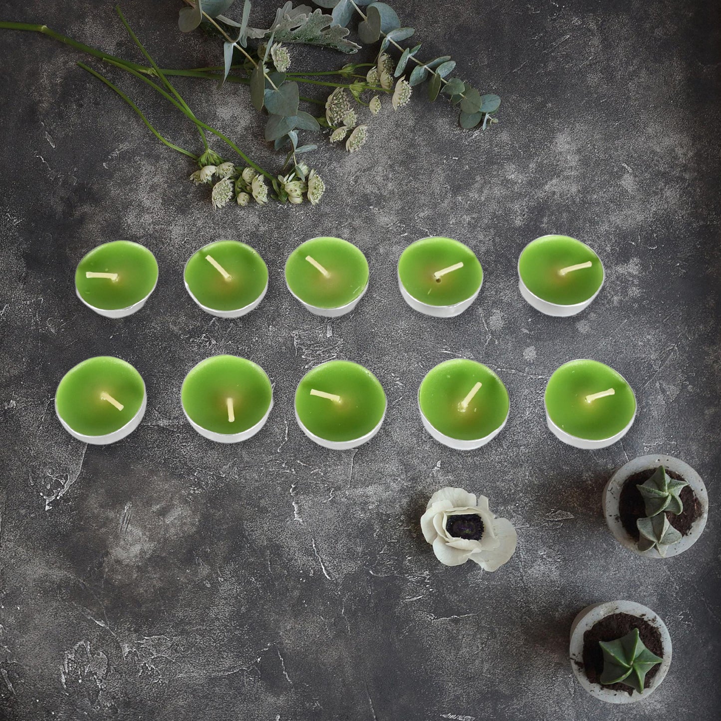 Long Burning Unscented Tealight Candles (10 Pc) - 8-9 Hour Flame for Home Decor - Great Price - Image 5