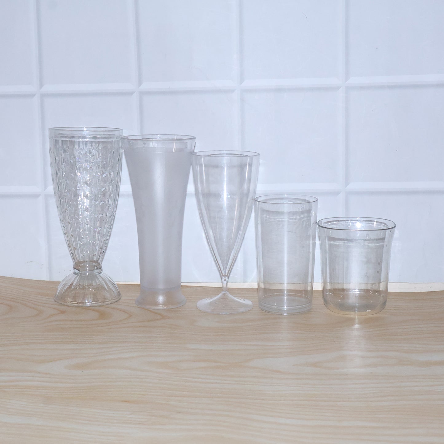 Premium Unbreakable Plastic Drinking Glass (1 Pc Mix Design)