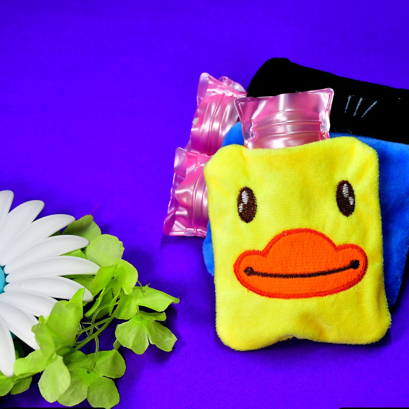 Yellow Duck Small Hot Water Bag With Cover For Pain Relief Neck Shoulder Pain And Hand Feet Warmer Menstrual Cramps. - Happy Price - Image 1