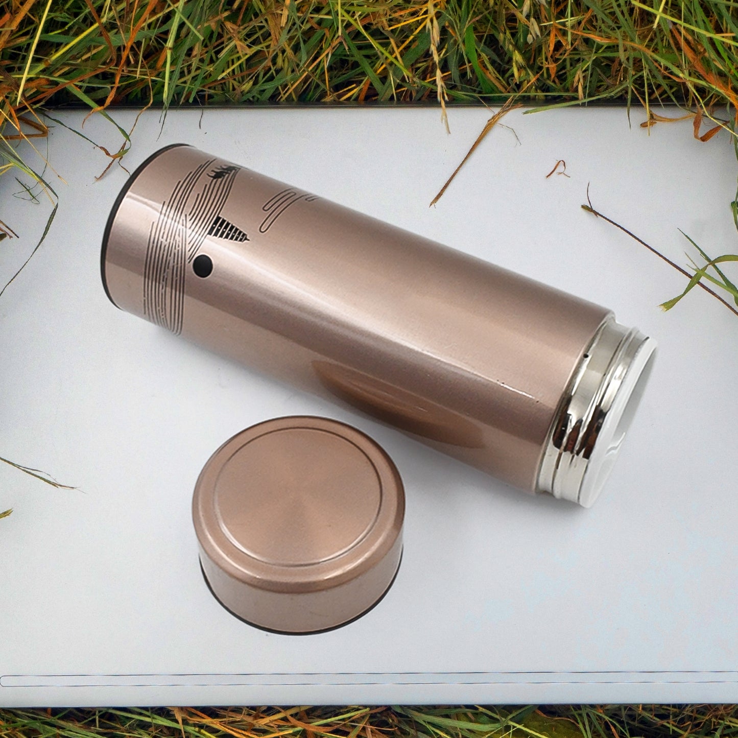 Vacuum Bottle Double Wall Vacuum Mug Stainless Steel Water Bottle (350 Ml Approx) - Happy Price - Image 6