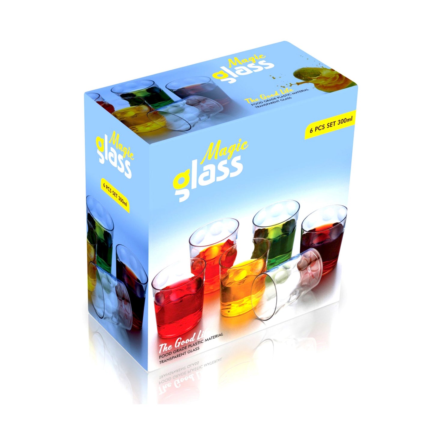 Multi Purpose Unbreakable Drinking Glass (Set Of 6 Pieces) (300ml) - Happy Price - Image 7