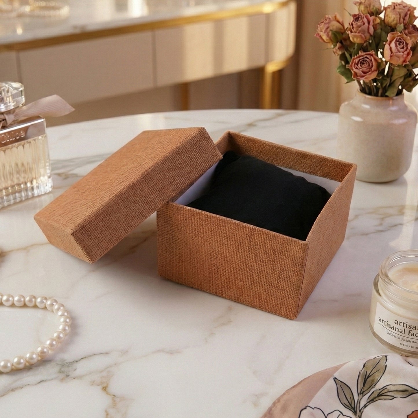 Compact Jewellery Gift Box with Cushion - 9x6 cm - Happy Price - Image 2