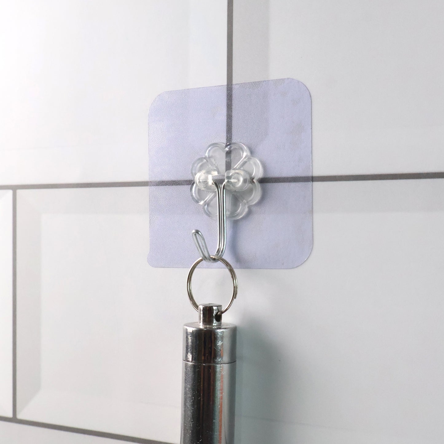 10 Pcs Transparent Adhesive Wall Hooks - Heavy Duty, Waterproof Utility Hangers - Happy Price - Image 4