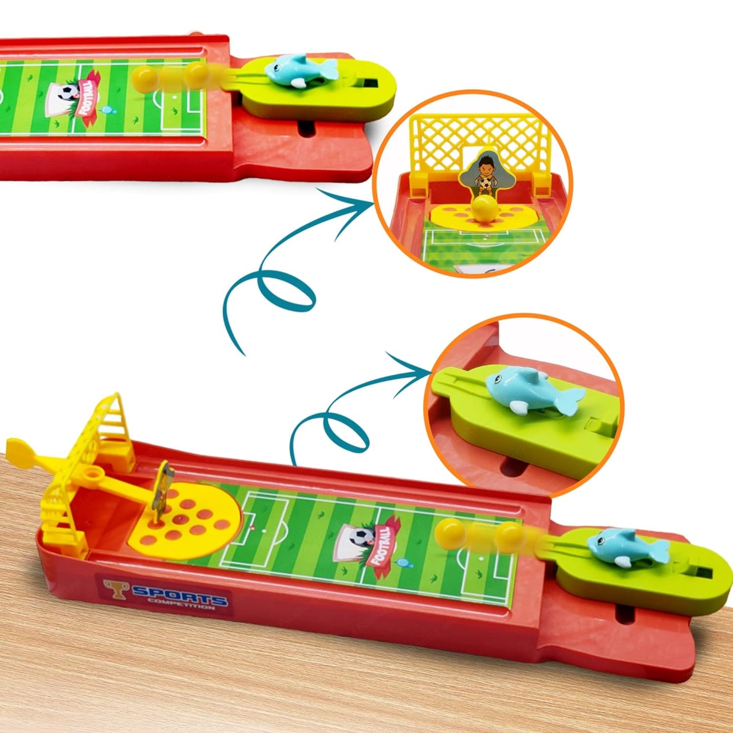 Mini Table Top Finger Football Game For Kids-desktop Game For Kids  Adults Fun Indoor Finger Bowling Game For Boys  Girls Family Board Game - Happy Price - Image 6