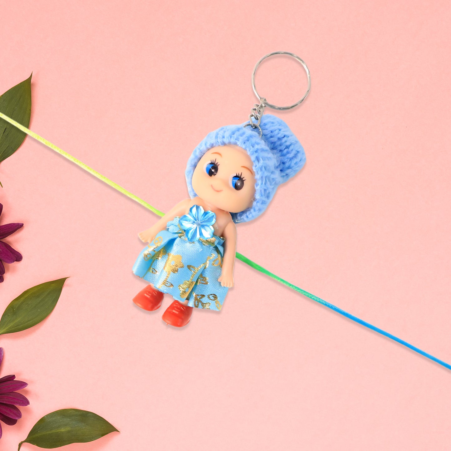 Multifunction Doll Rakhi For Kids  Cute Soft Toy Rakhi With Keychain Use  Decorative Fancy Rakhi Cum Keyring For Boys  Girls - Happy Price - Image 2
