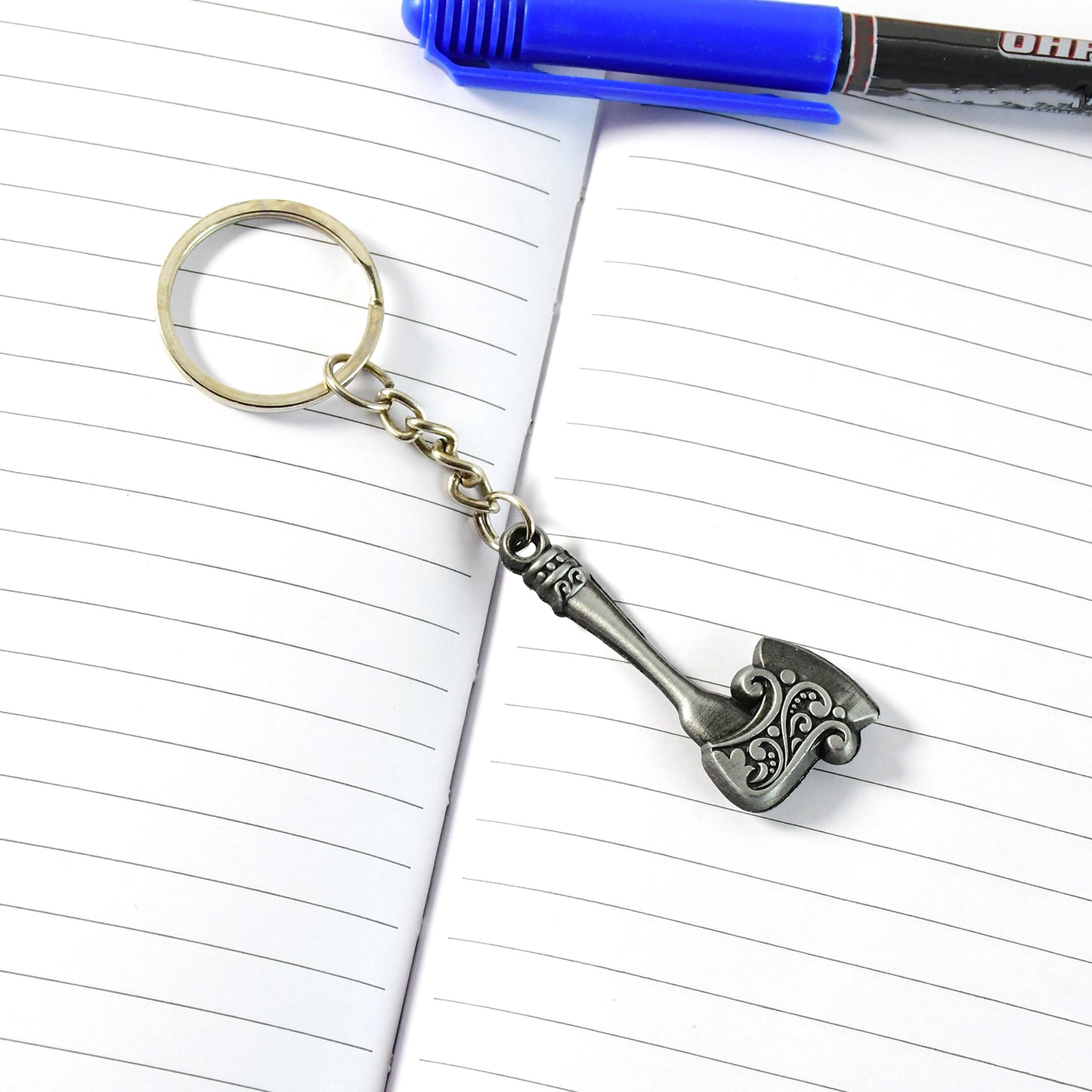 Metal Axe Shape Keychain - Unique Tool Design Key Holder (1 Pc) - Happy Price - Image 3